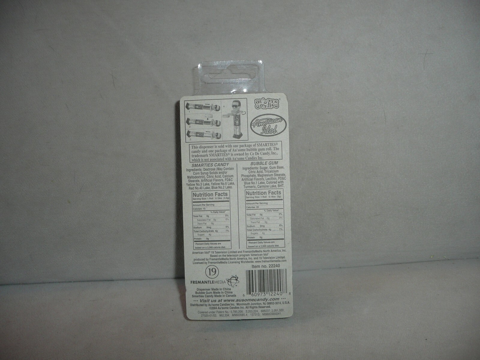 Vintage 2004 KLIK Au’Some Candies AMERICAN IDOL Candy container bubble gum SIMON