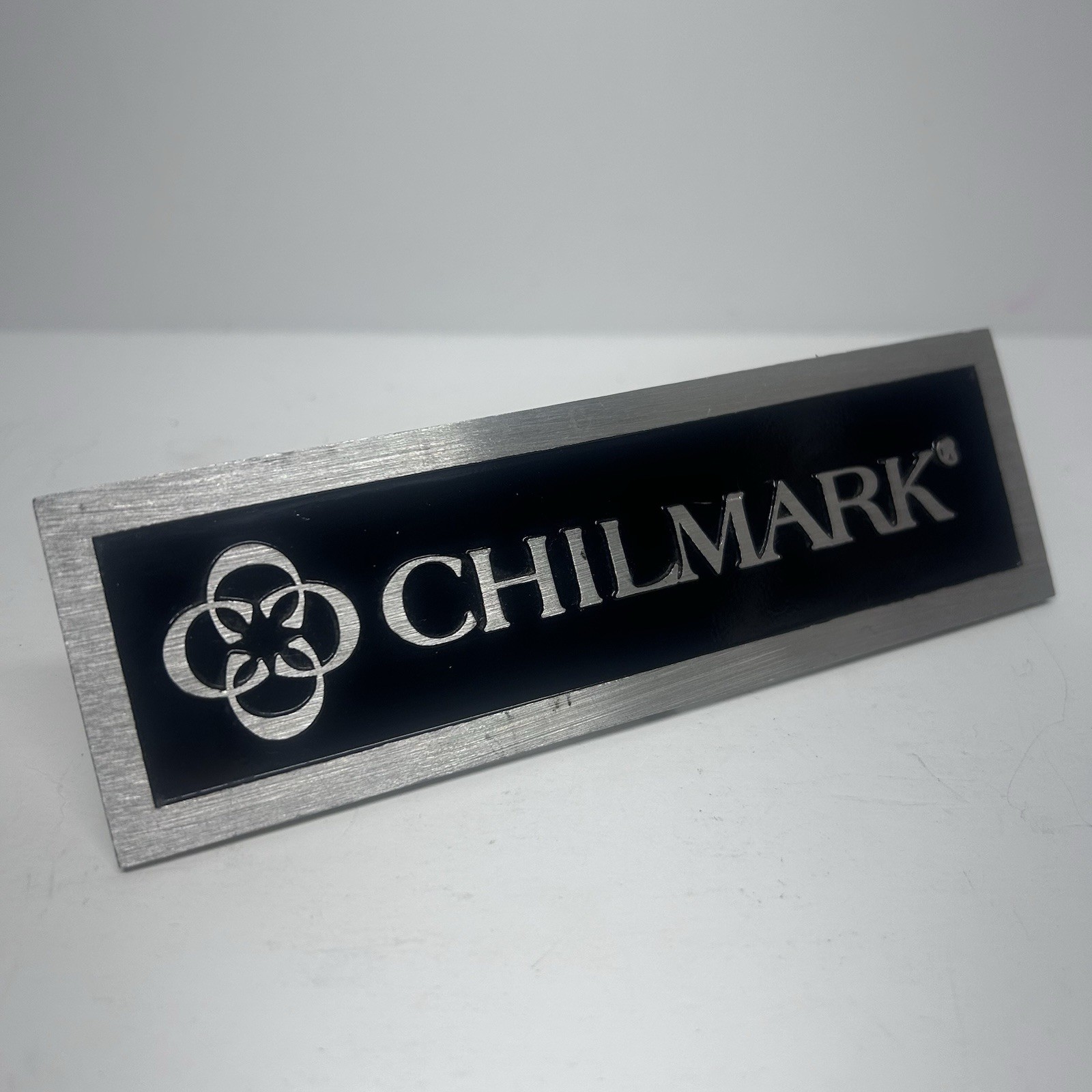 Chilmark Pewter Sign Placard Store Display Plate Advertising EUC