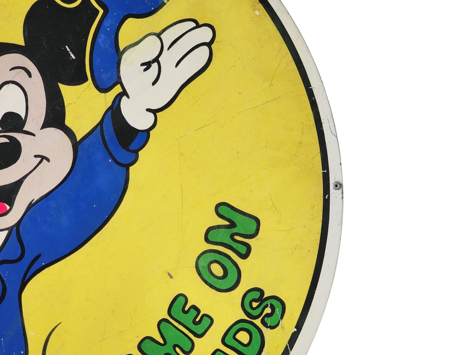 Vintage Disney Toys Toy Store Come On In Kids Mickey Mouse 24″ In Diameter