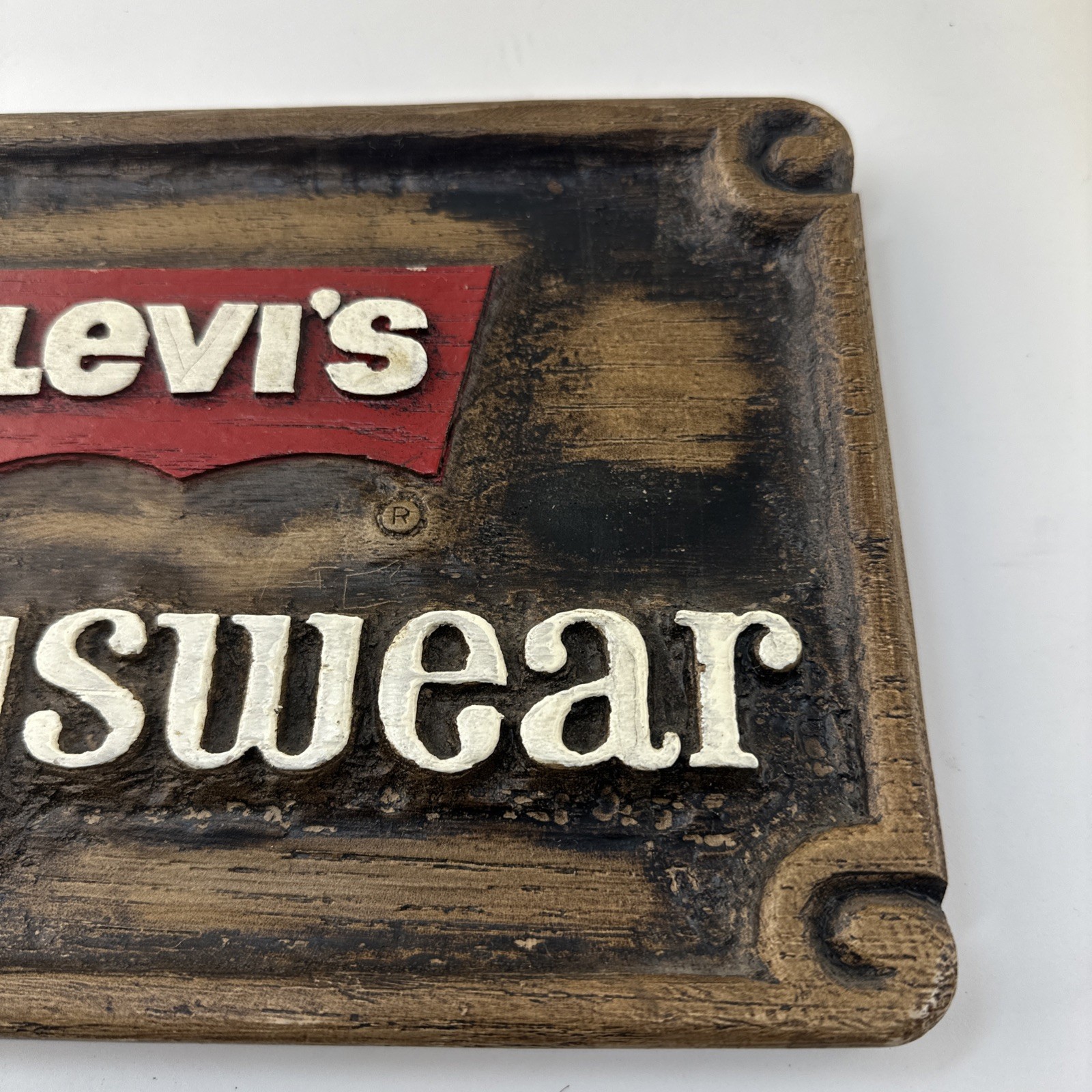 Vintage Levi’s Boys Wear Merchandising Sign Store Display