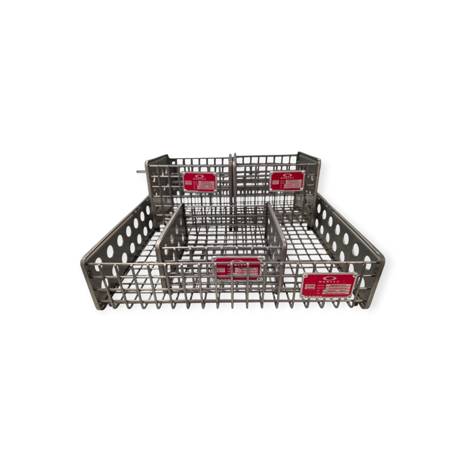 Lot of Oakley Metal Basket Store Displays 5 Baskets