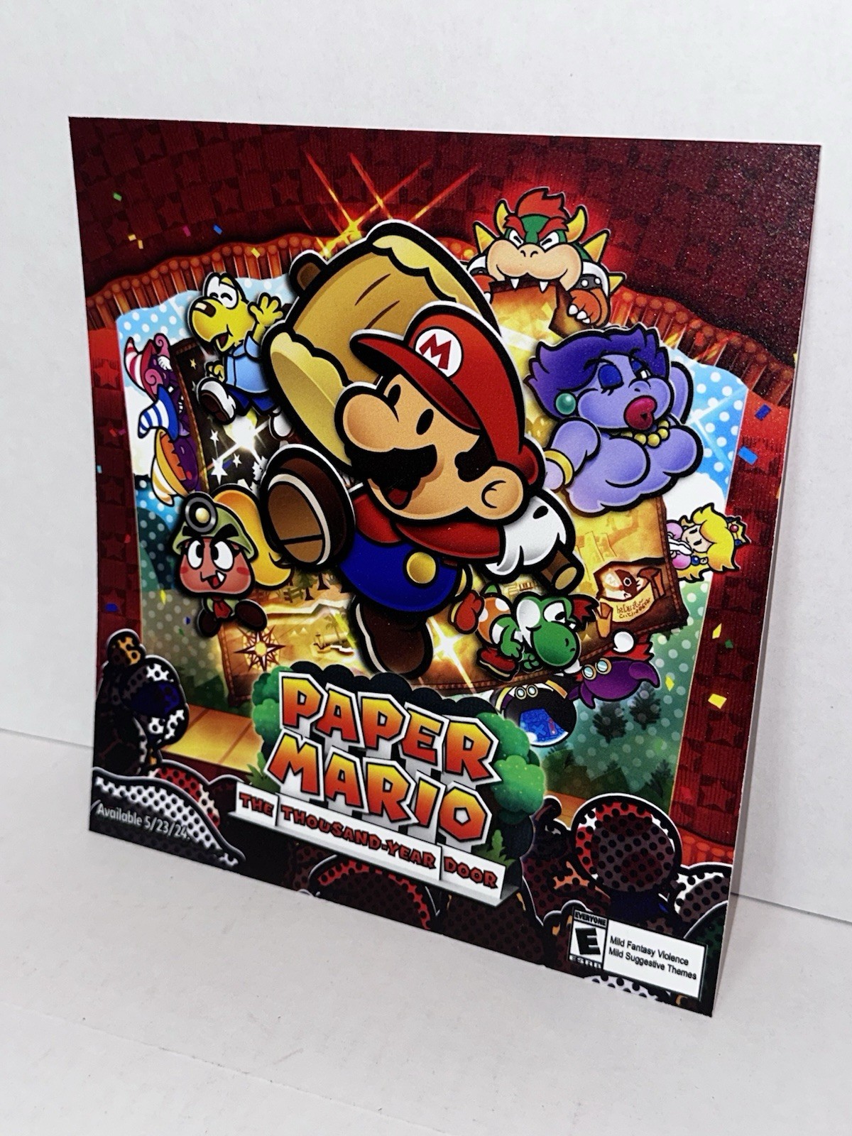 Paper Mario The Thousand Year Door STORE DISPLAY TRANSLITE BRAND NEW NINTENDO