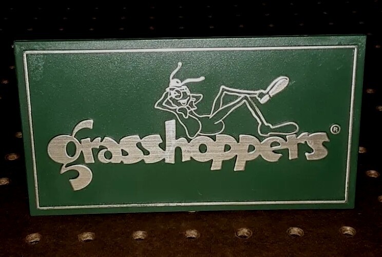 Grasshoppers vintage 3.5″× 6.5″ shoe display sign