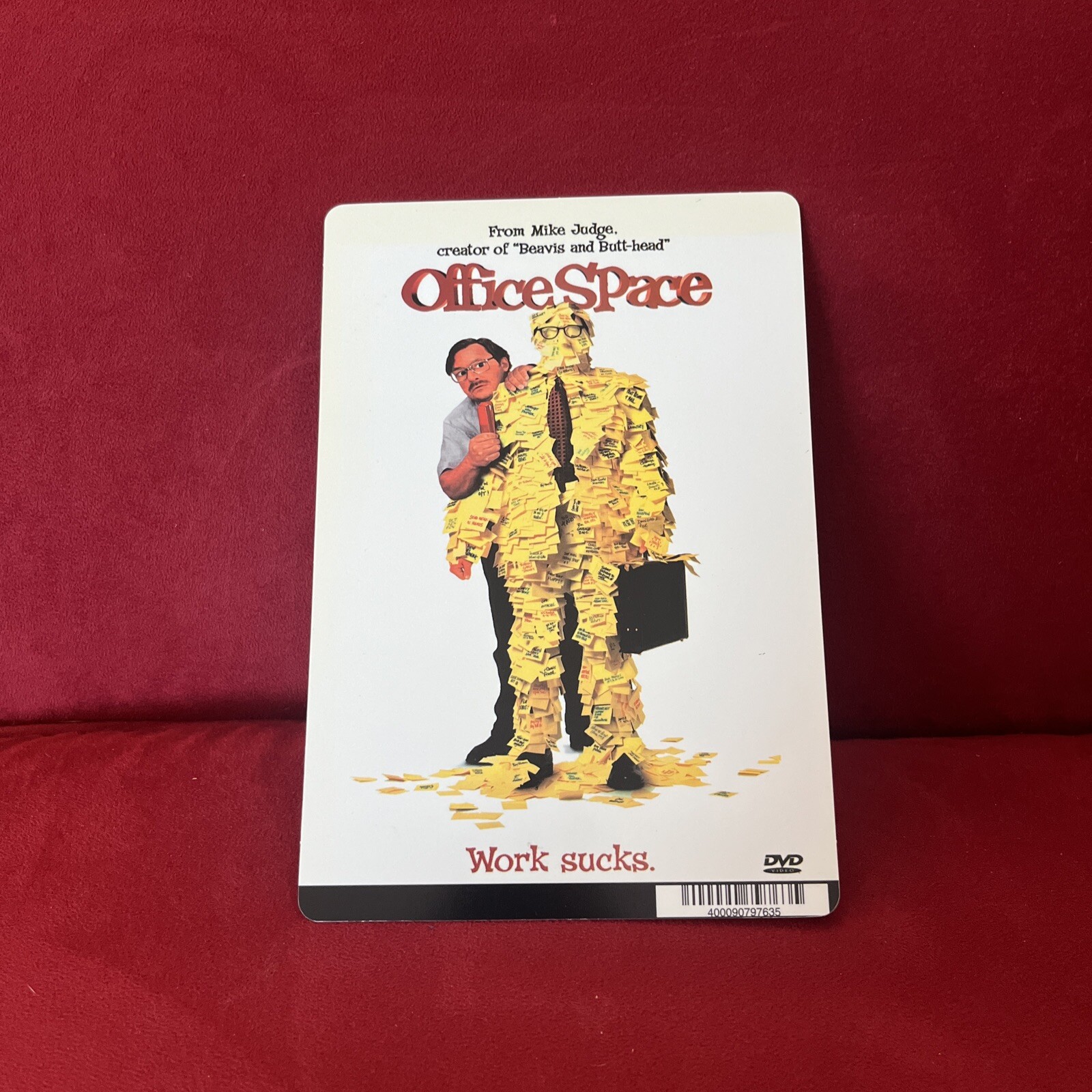 Blockbuster Movie Backer Card Mini Poster Art 5.5” x 8” Office Space Mike Judge