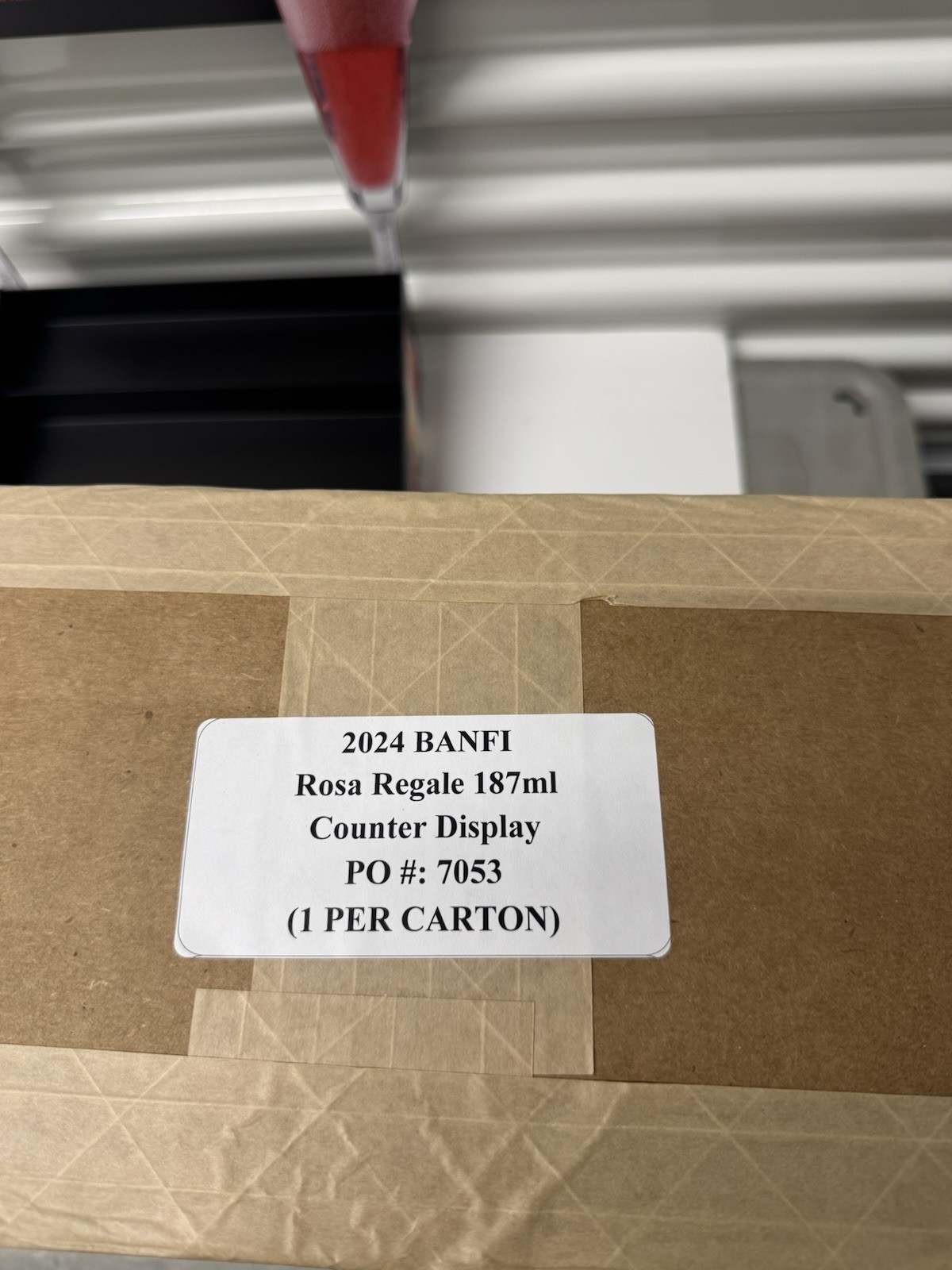 Rosa Regale Banfi Counter Display POS Advertising Bar Sign Retail Display