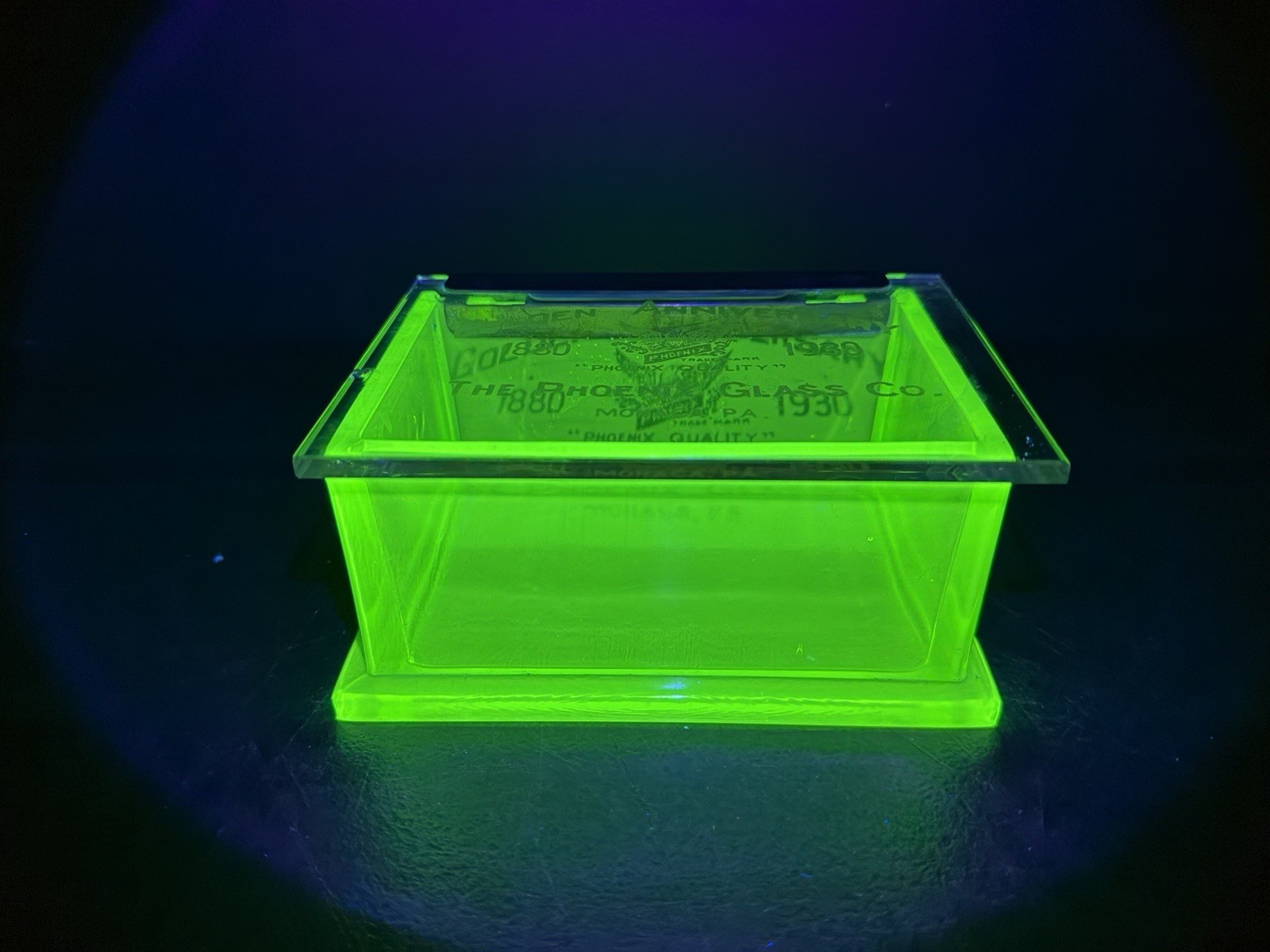 Vintage Clark’s Tea berry Gum Vaseline Display Box Made For Phoenix Glass Co.