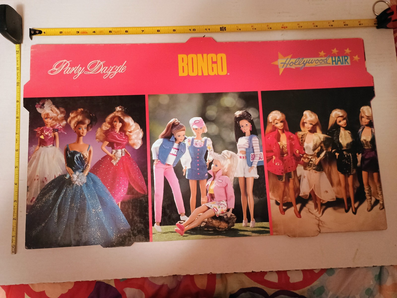 Barbie Toys R Us Store Display Poster 21×12 Barbie Hollywood Hair