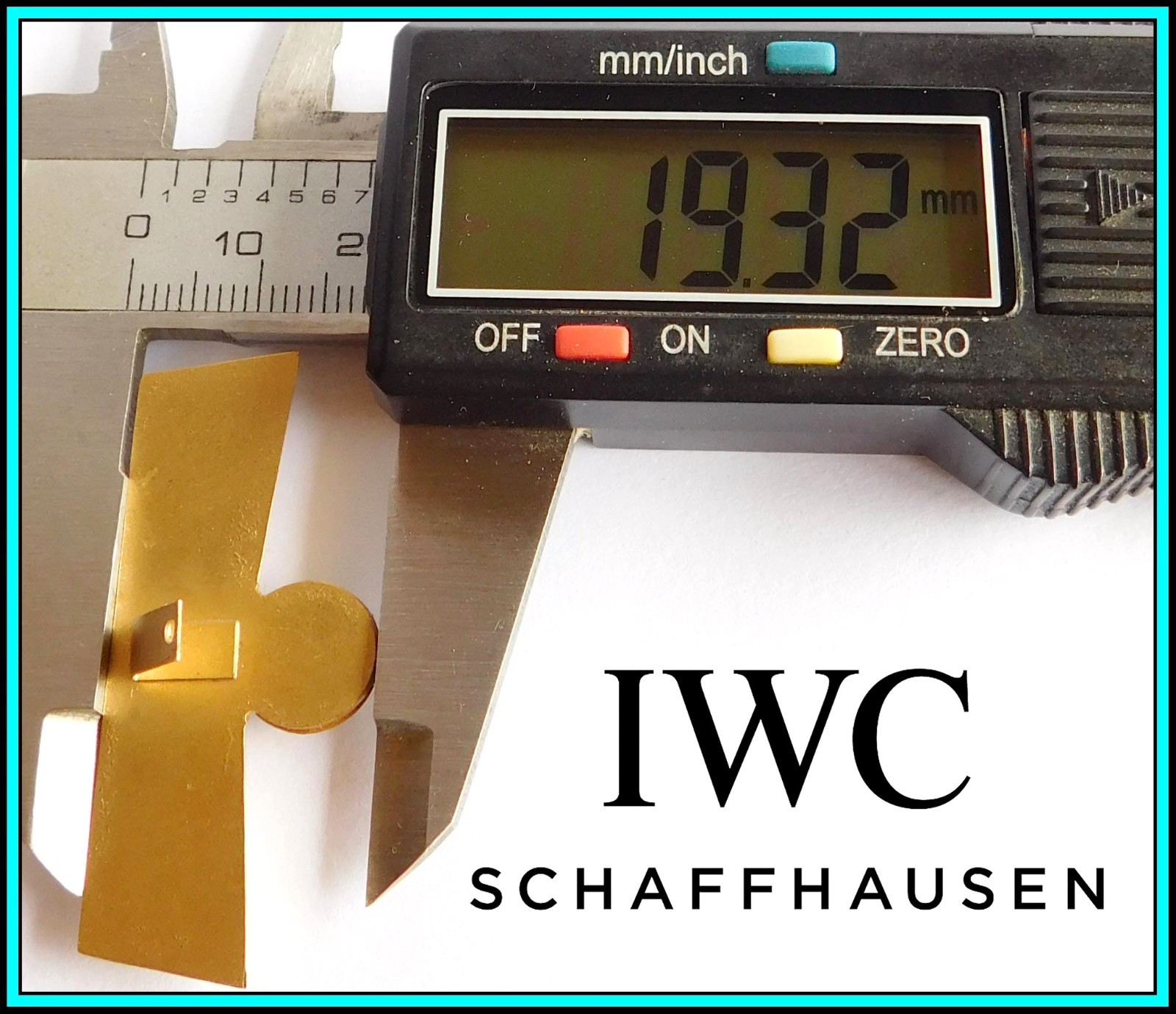IWC – RARE VINTAGE 1960’s IWC Enameled WINDOW SHOP DISPLAY SIGN: “Calendrier”