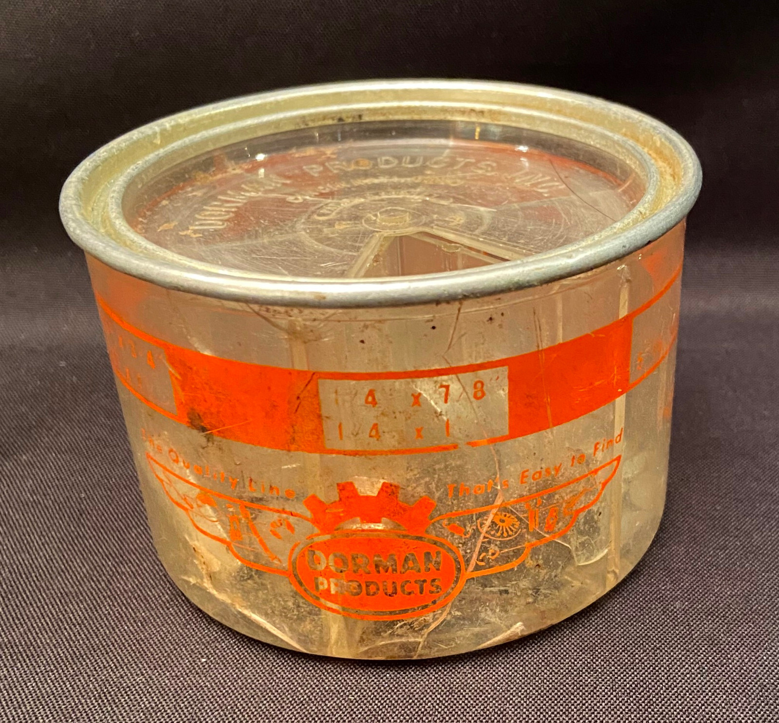 VINTAGE DORMAN VU-18 PLASTIC CONTAINER WITH MOTOR 1/2 MOON KEYS