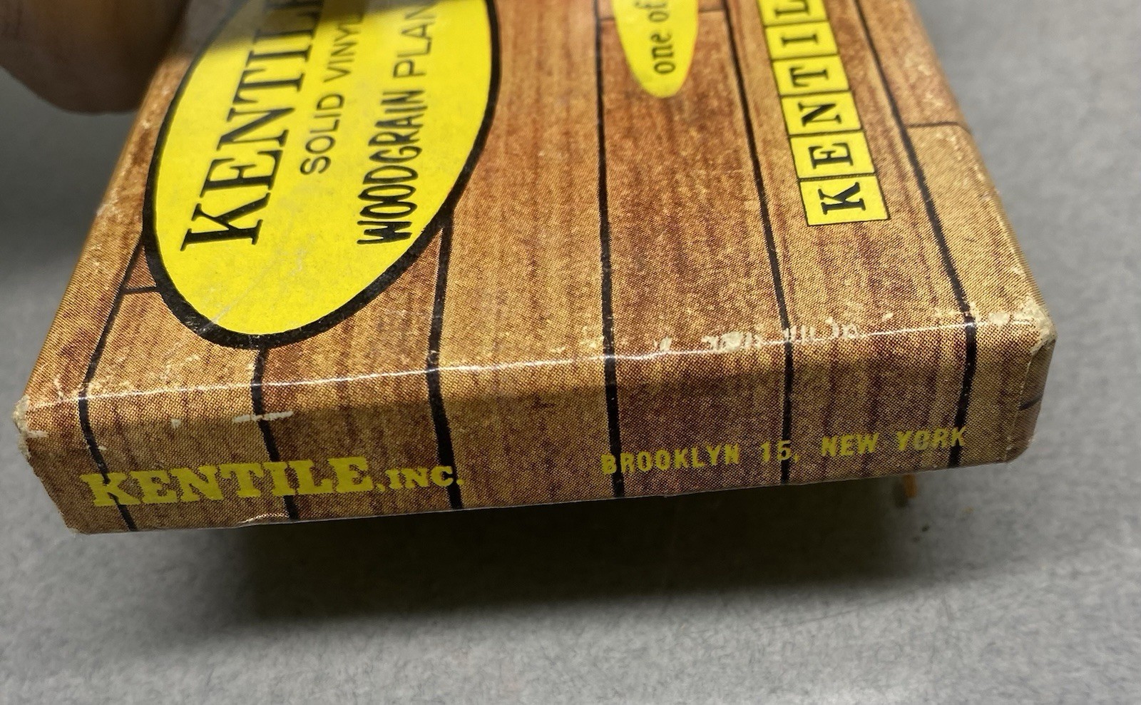 Vintage Kentile Vinyl Wood Grain Plank Tile Salesman Sample