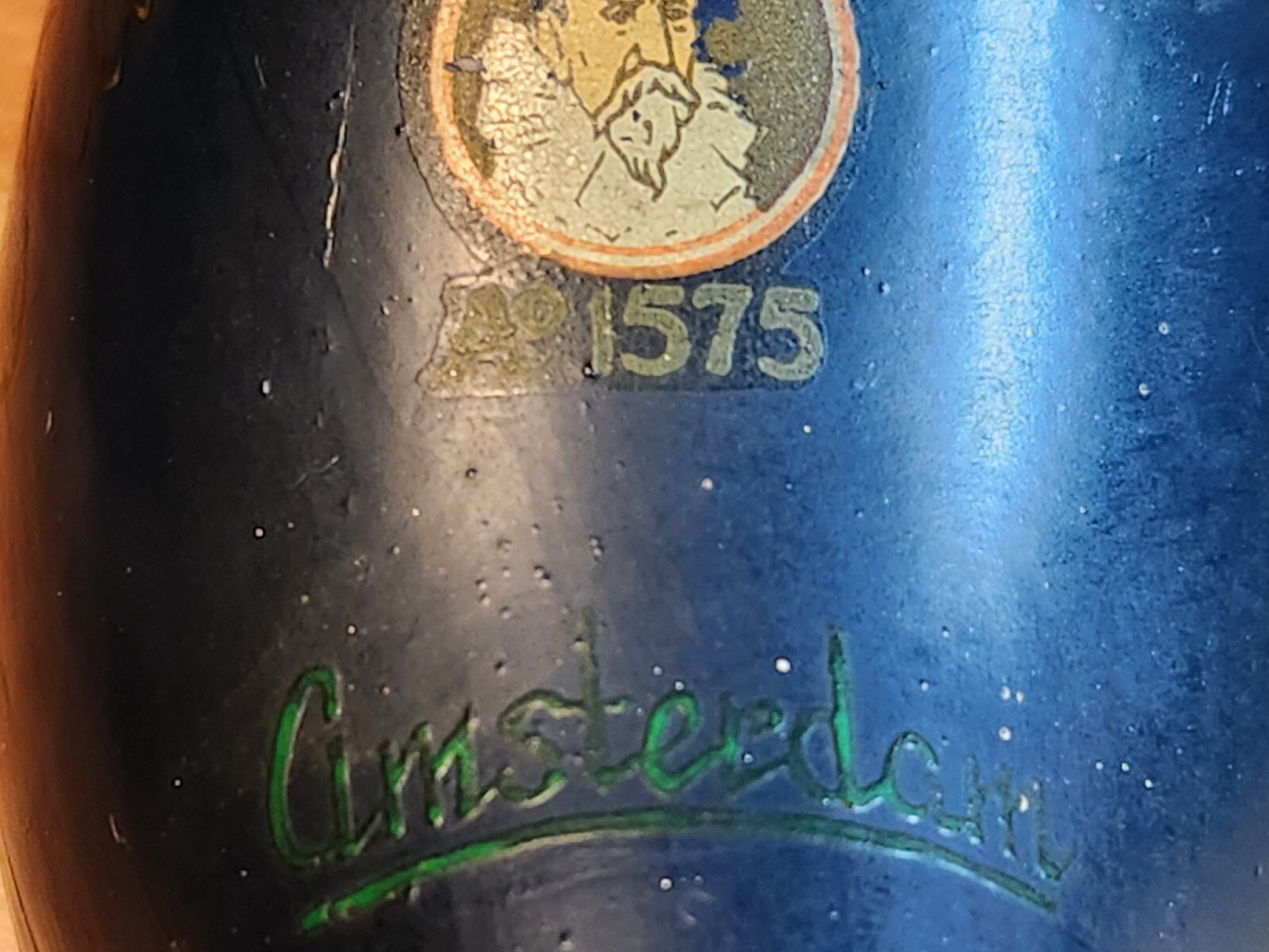 1900-1930 Dutch Travel Agency Souvenir Shoe. LUCAS BOLS 1575 Reisbureau Bergmann