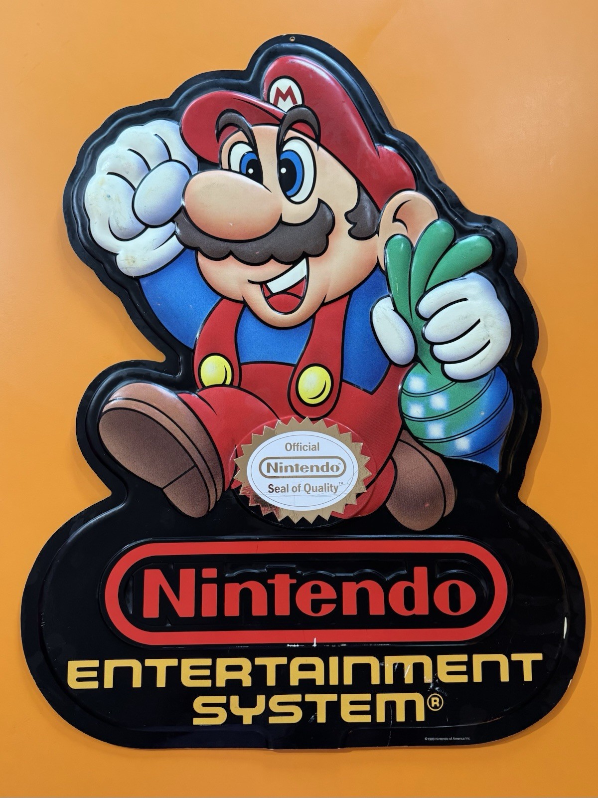 Two Original NES Store Display Signs 1989 & 1991