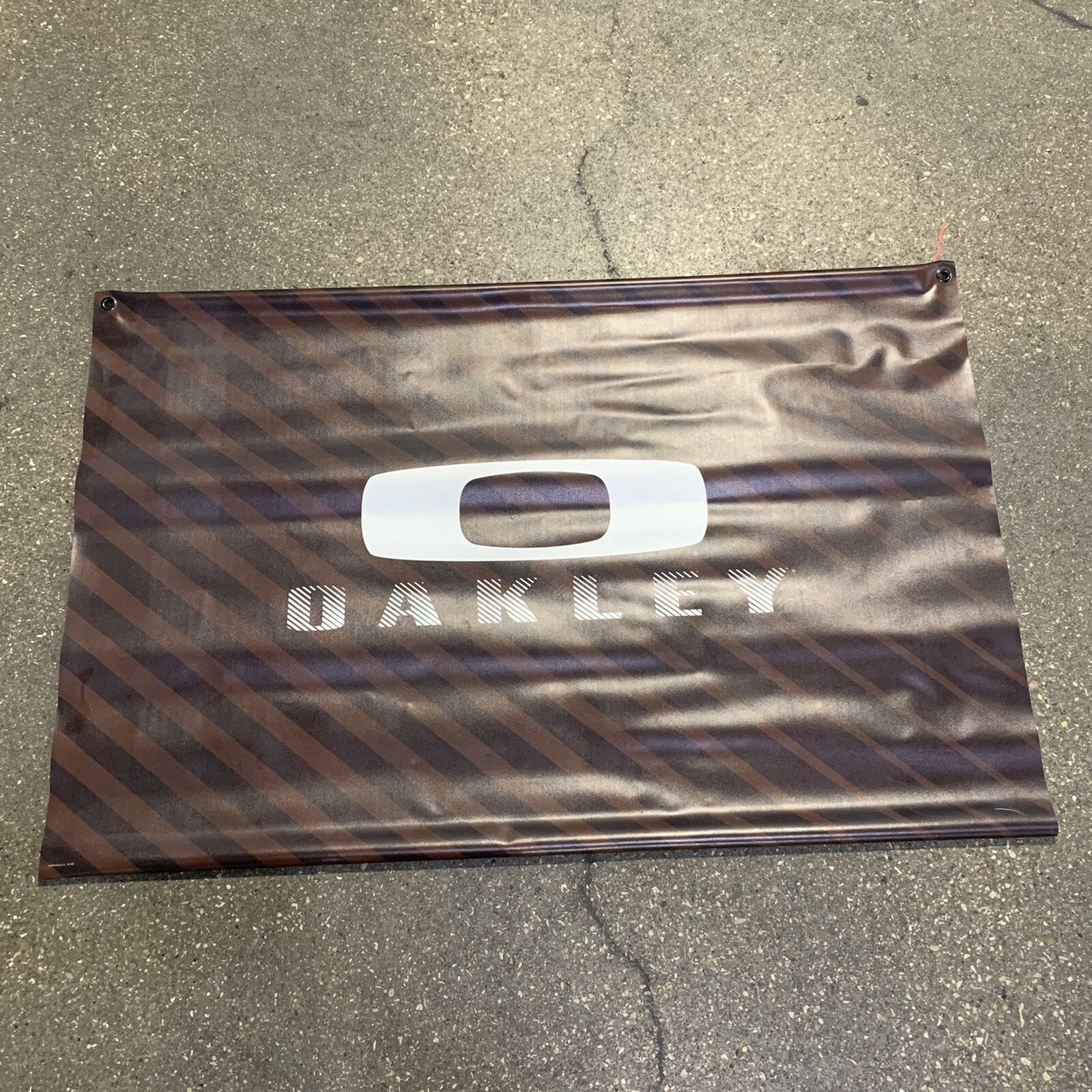 Y2K Oakley 2008 Brown “O” Logo Flag Store Banner Display Sign Large Size