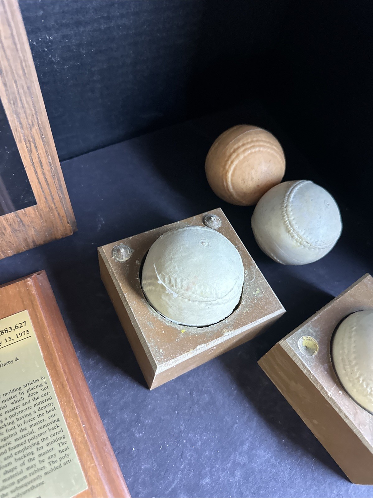 Vintage Martin Fitts Polyurethane Baseball Patent Plaques Mold Display Lot