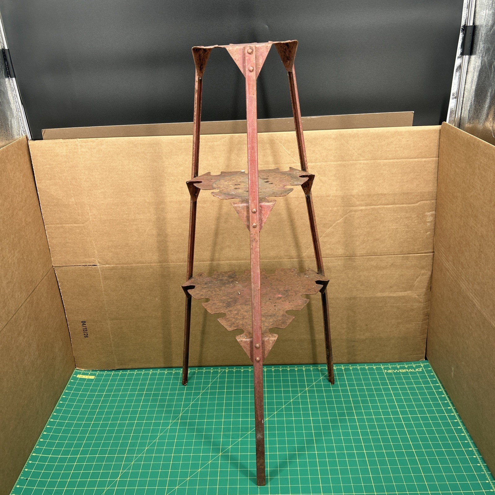 Vintage Nehi Grooved Hanging Bottle Rack Advertising Store Display Stand RUSTIC