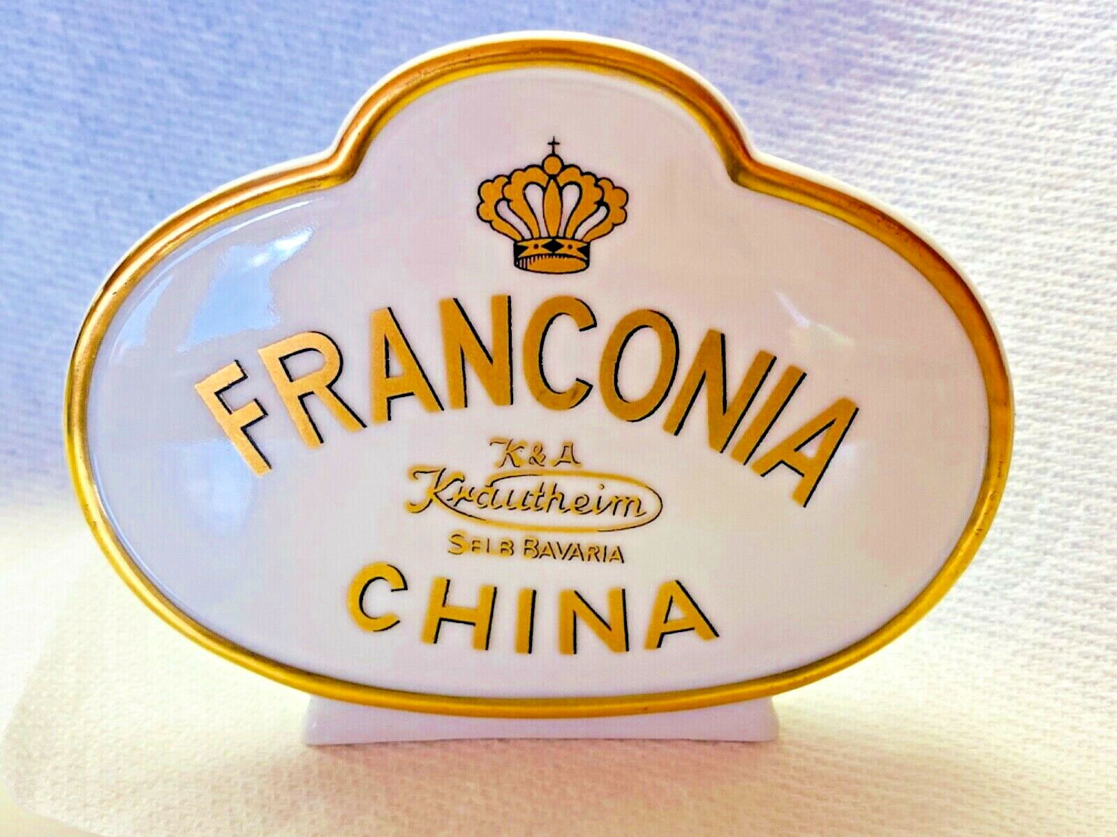 FRANCONIA CHINA Shelf Display ADVERTISING. K&A KRAUTHEIM Serb Bavaria