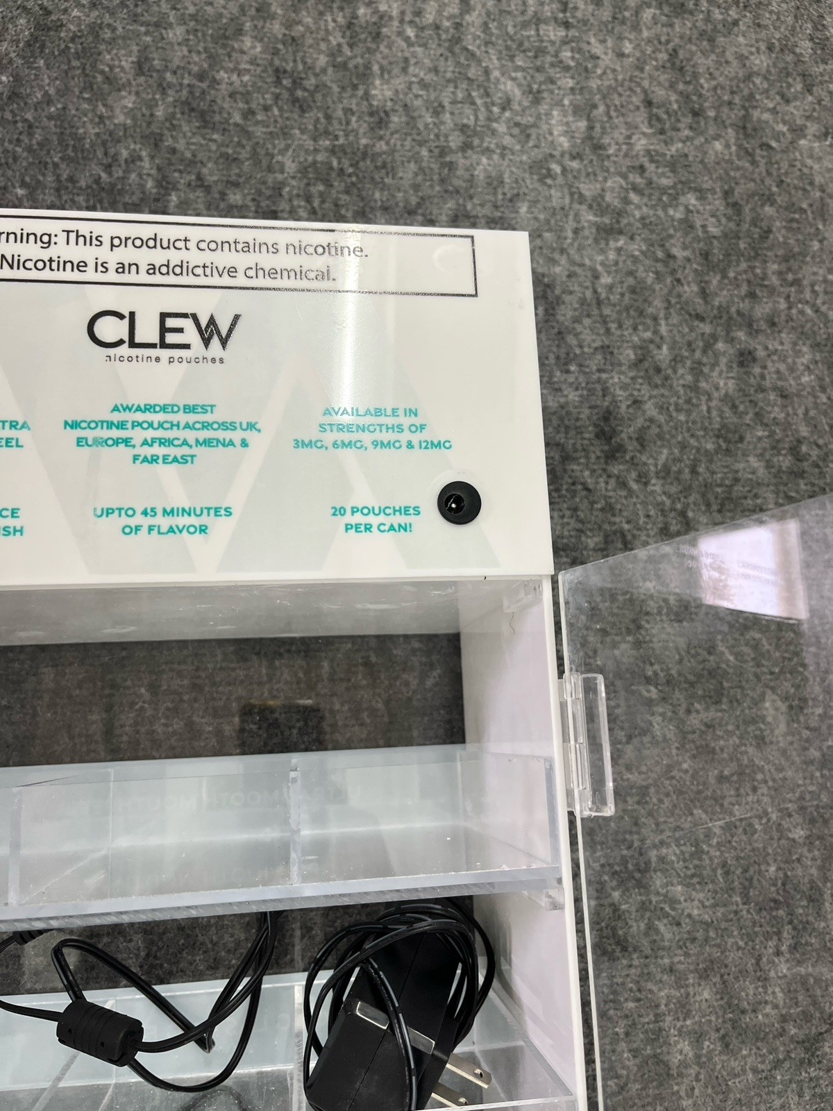 Clew Pouches LED Advertising Store Display 23″ X 10″