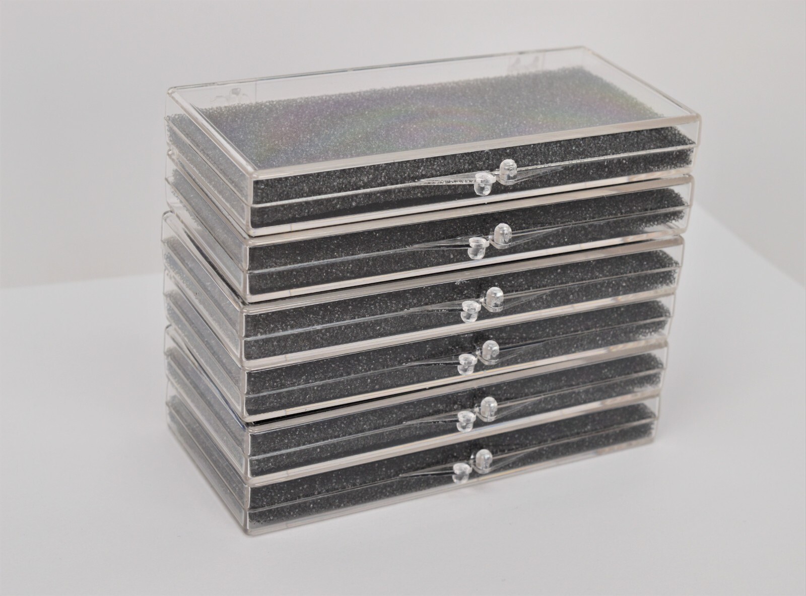 Clear Plastic Display Snap Case Box for Medals Collectables – Lot of 6