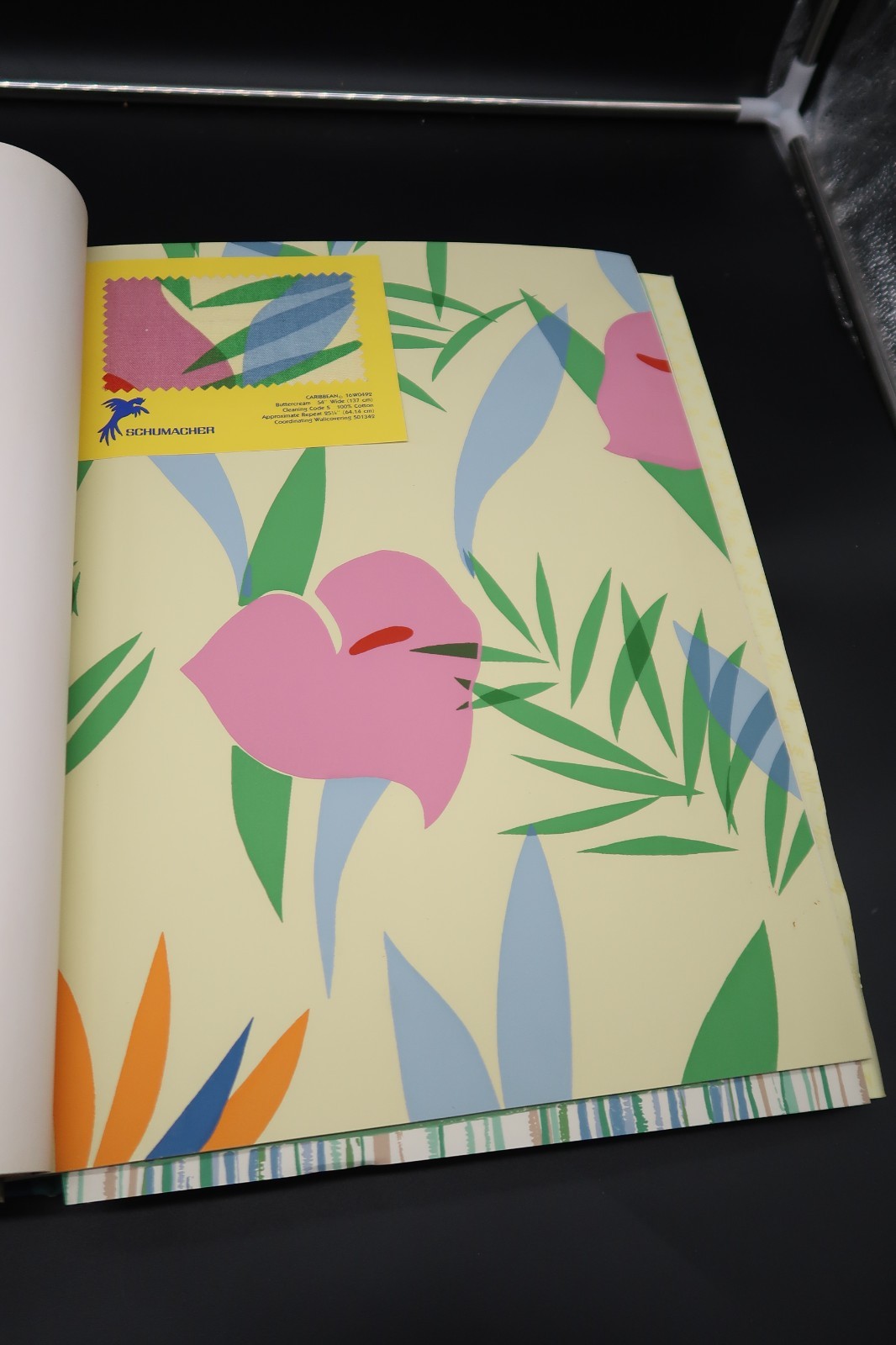 Vtg Carribean Wallpaper Sample Salesman Store Book Tony Putnam 80’s Schumacher