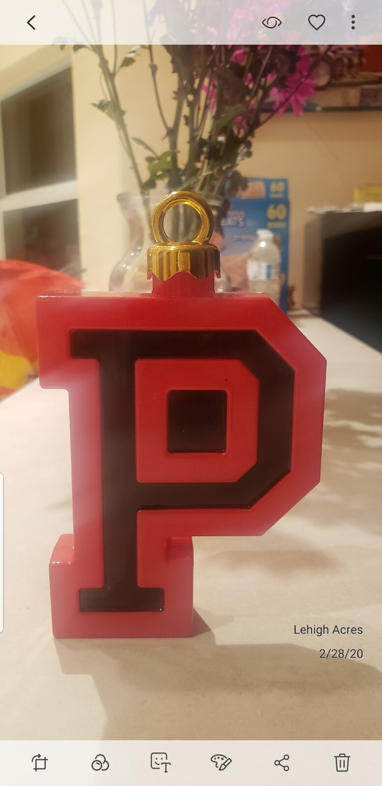 Victoria’s secret Pink Store Display Prop Ornament ‘P’