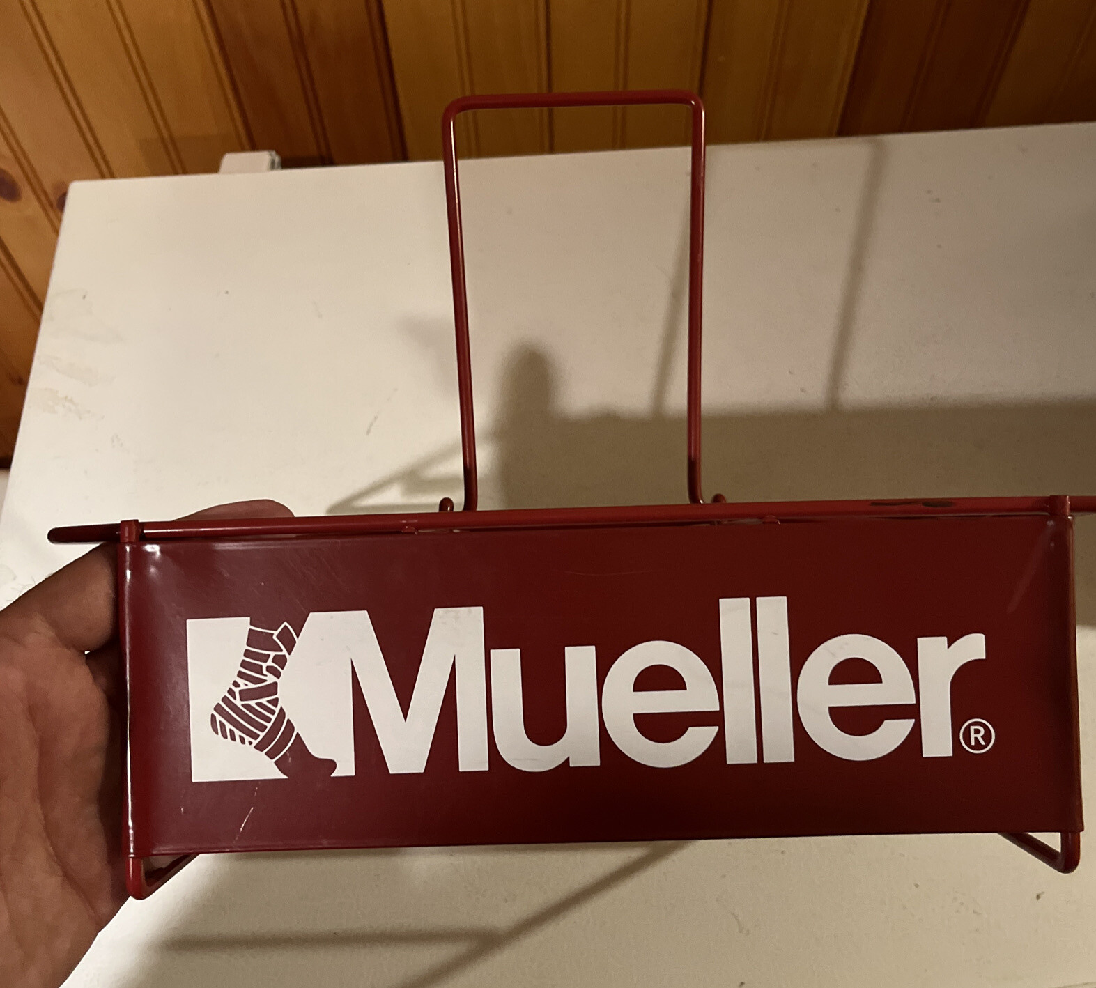 Vintage Mueller Ankle Socks Metal Store Display Rack Carrier