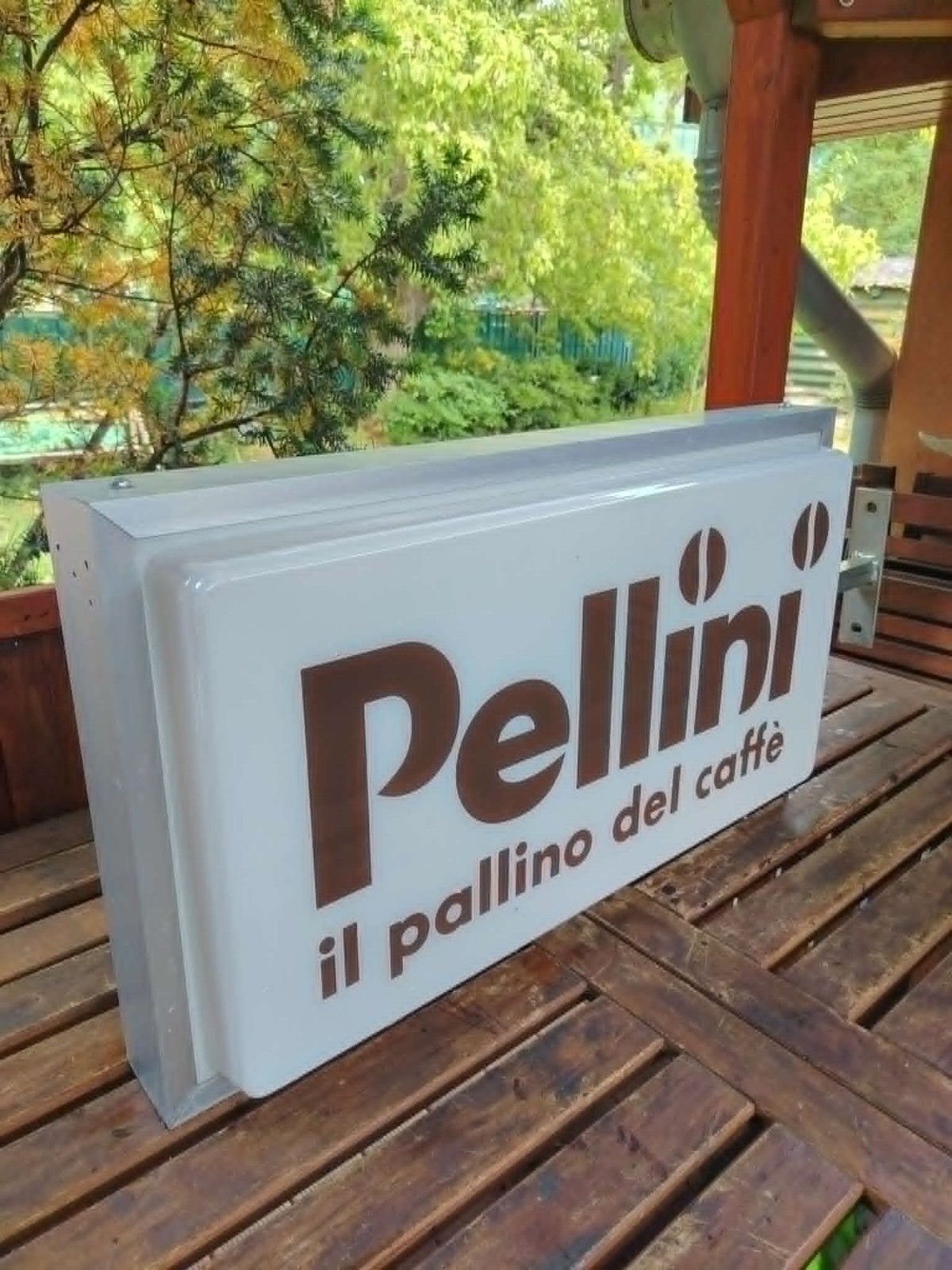 VTG Pellini ” Il pallino del caffe ” The joy of coffee double sided neon sign