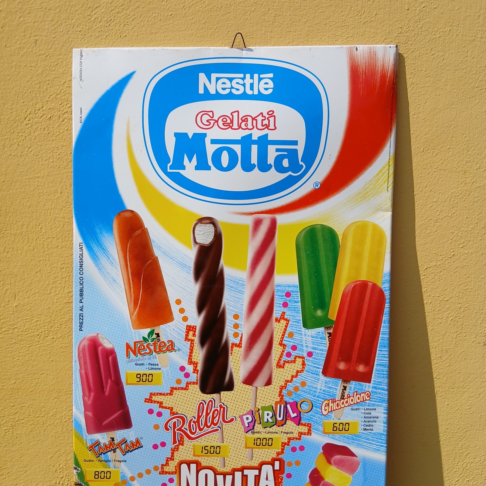 Motta Ice Cream Table Sign