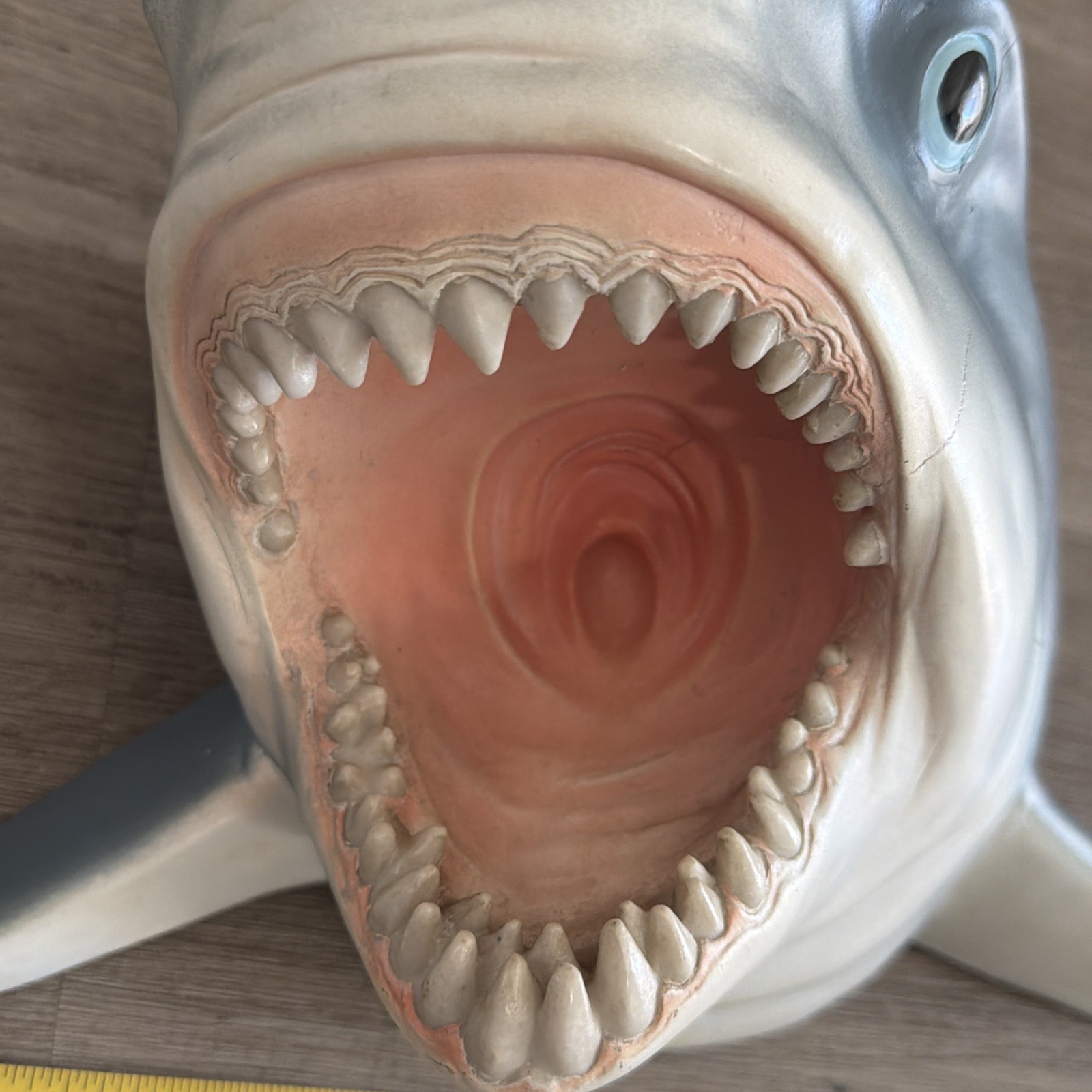 Vintage Rare Blue Shark Head Wall Display 16”x13”x9” Store Diner Fish Ocean HTF