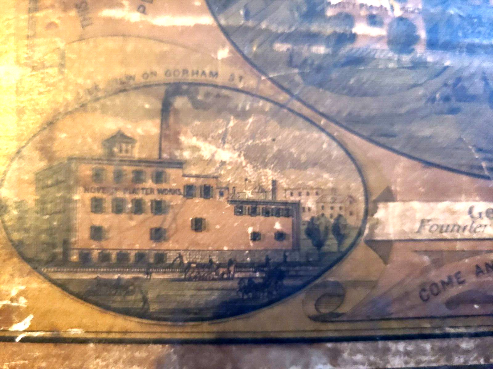1880 Mitchell’s Improved Perforated BELLADONNA PLASTERS GRAPHIC ADVERTISING BOX