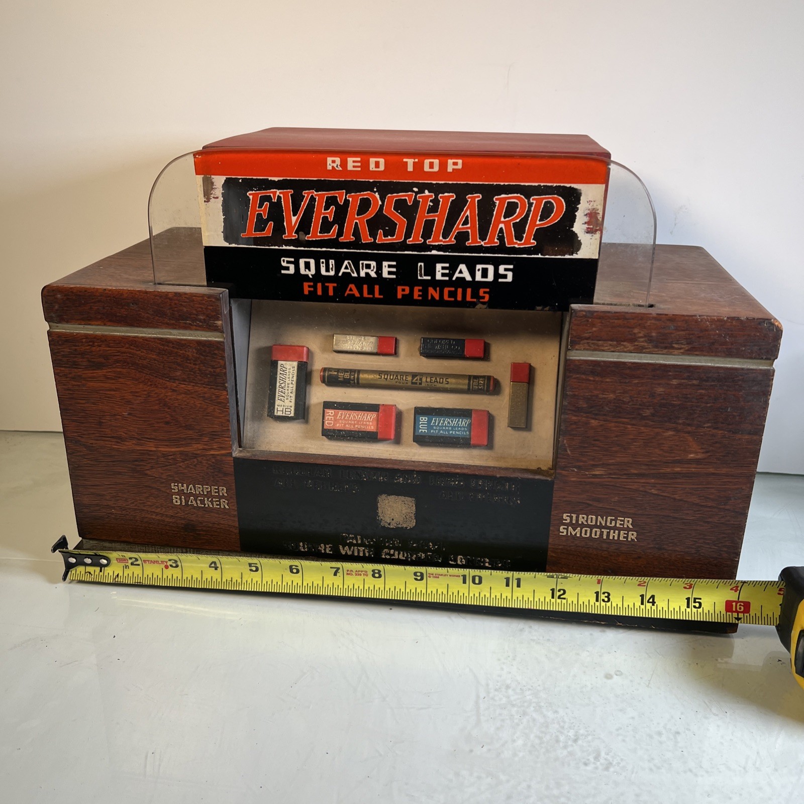 Vintage Eversharp Red Top Lead counter-top point-of-sale display
