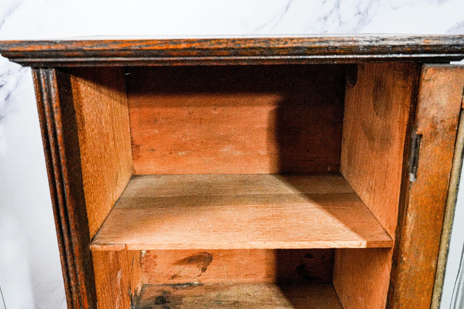 Rare Original Hanford’s Balsam Myrrh Medicine Advertising Store Display Cabinet