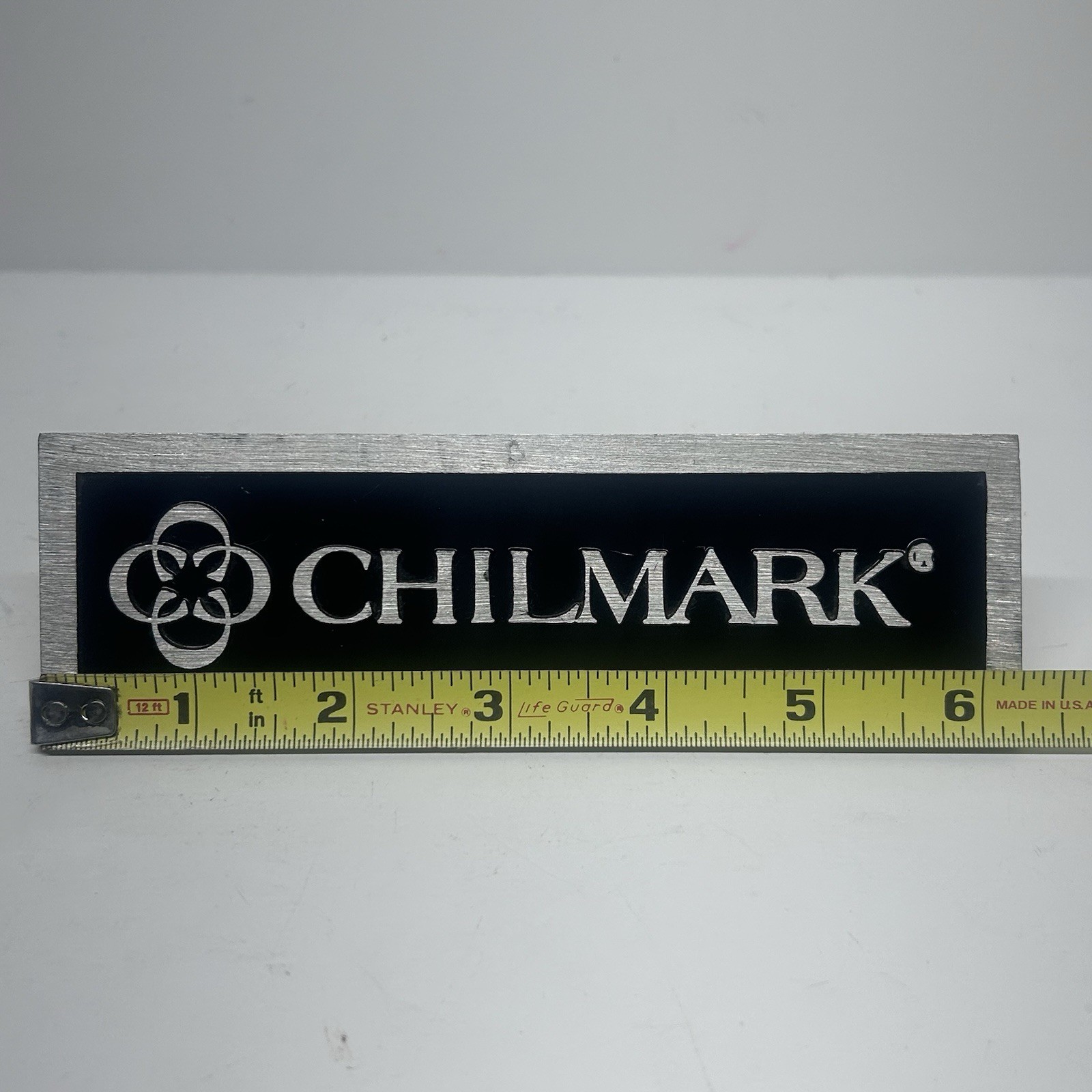 Chilmark Pewter Sign Placard Store Display Plate Advertising EUC