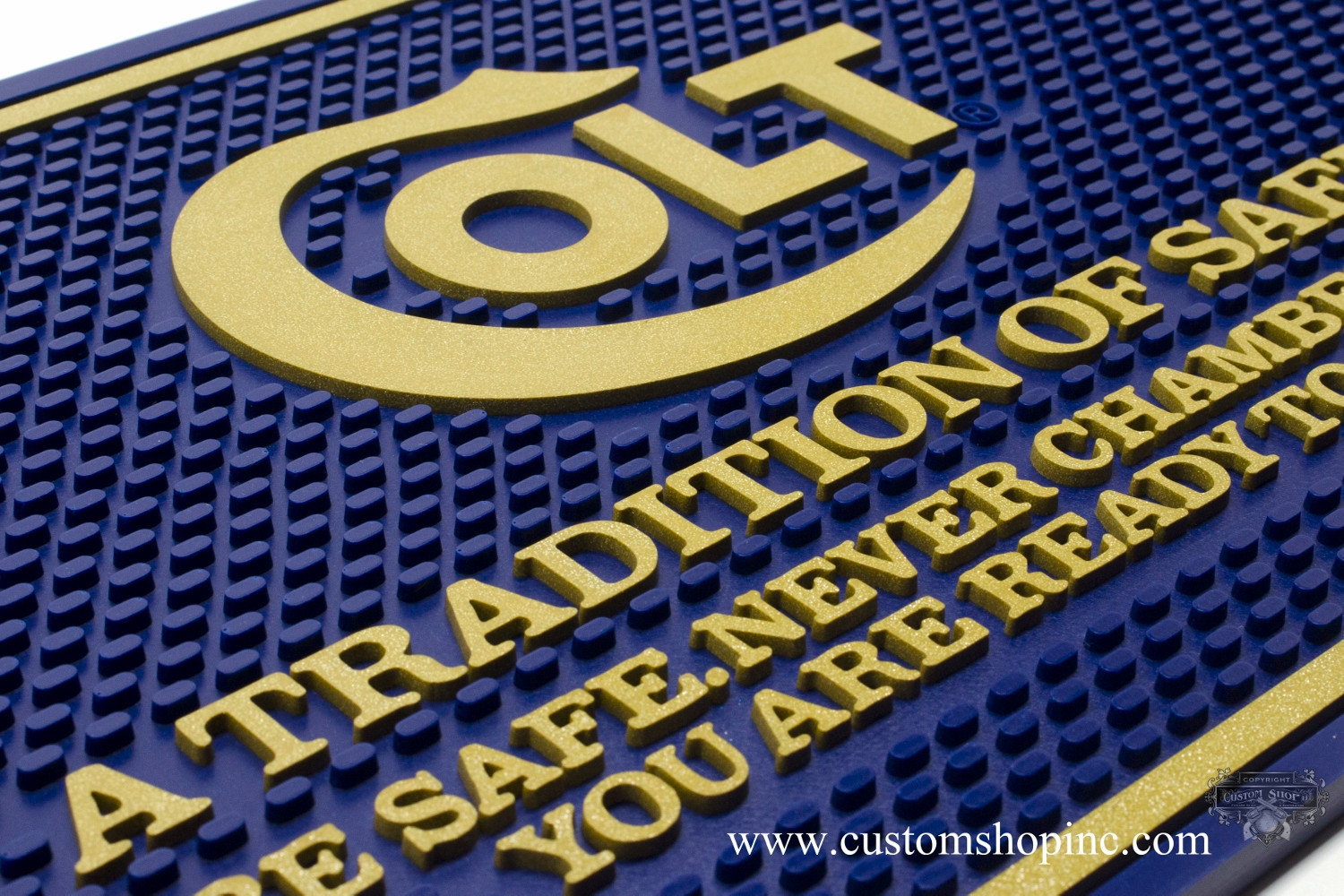 Colt Counter Mat Python Blue & Gold