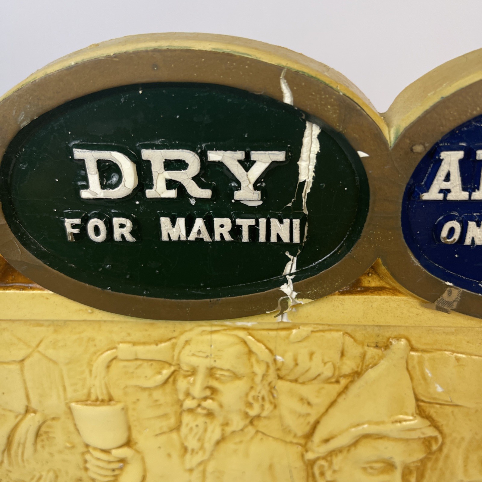Cora Imported Vermouth Advertising Bar Sign By Mattei Co KY USA Rare Please Read