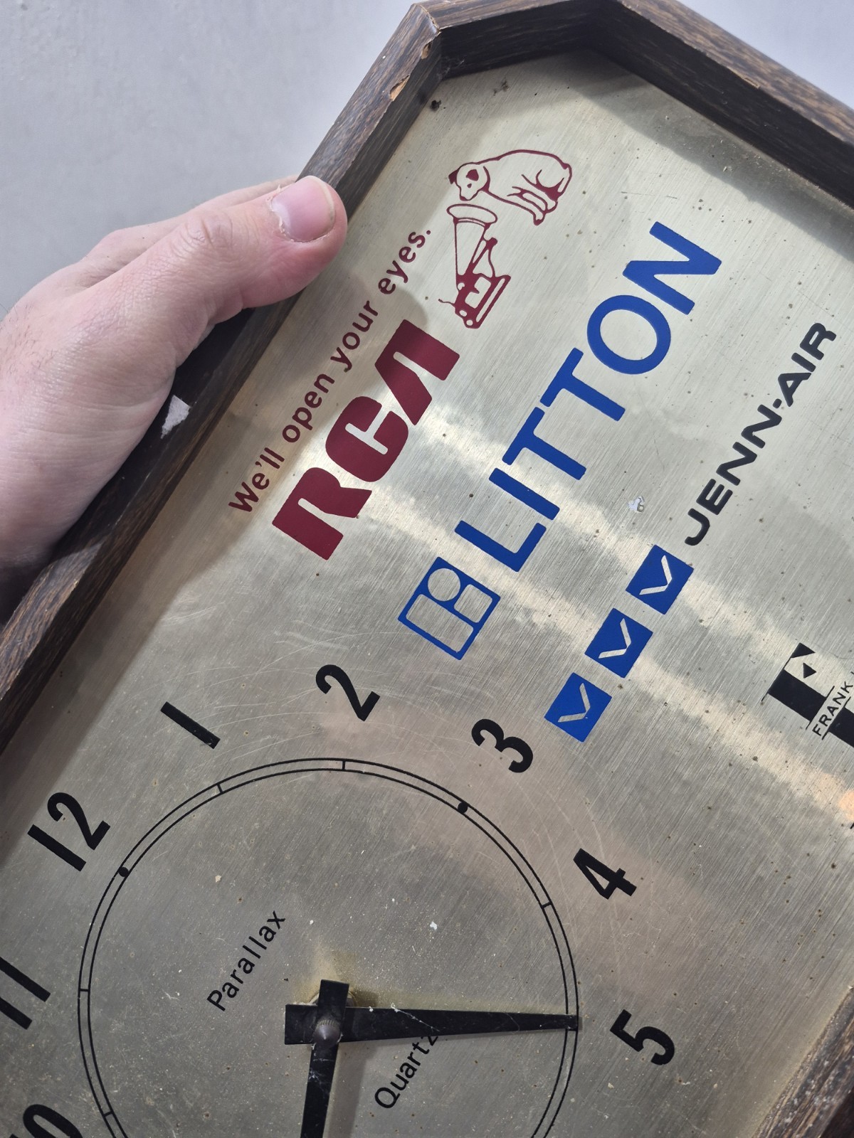 Vintage RCA Litton Jenn-Air Showroom Store Display Advertising Clock DOESNT WORK