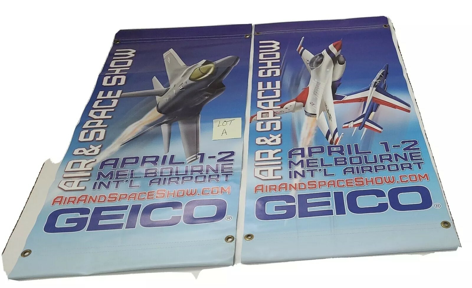 Air & Space Show Military Fighter Jet USAF T BIRD FALCON Vinyl Banner Sign Art A