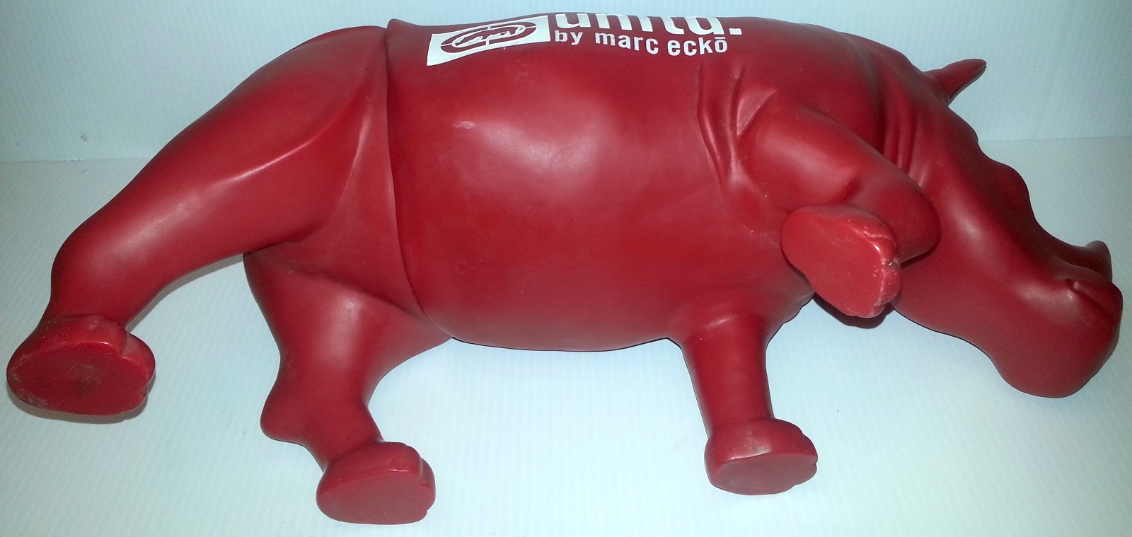 Unltd. by MARC ECKO RED RHINO STORE DISPLAY STATUE (HAS COSMETIC WEAR) RARE! WOW