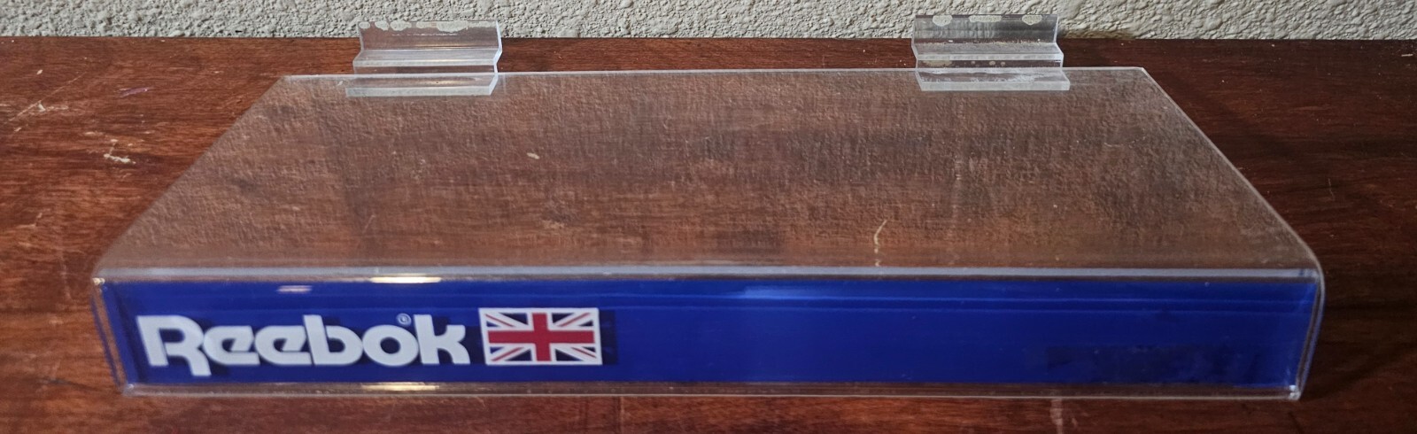 Vintage Reebok Shoes Plastic Advertising Store Display Shelf