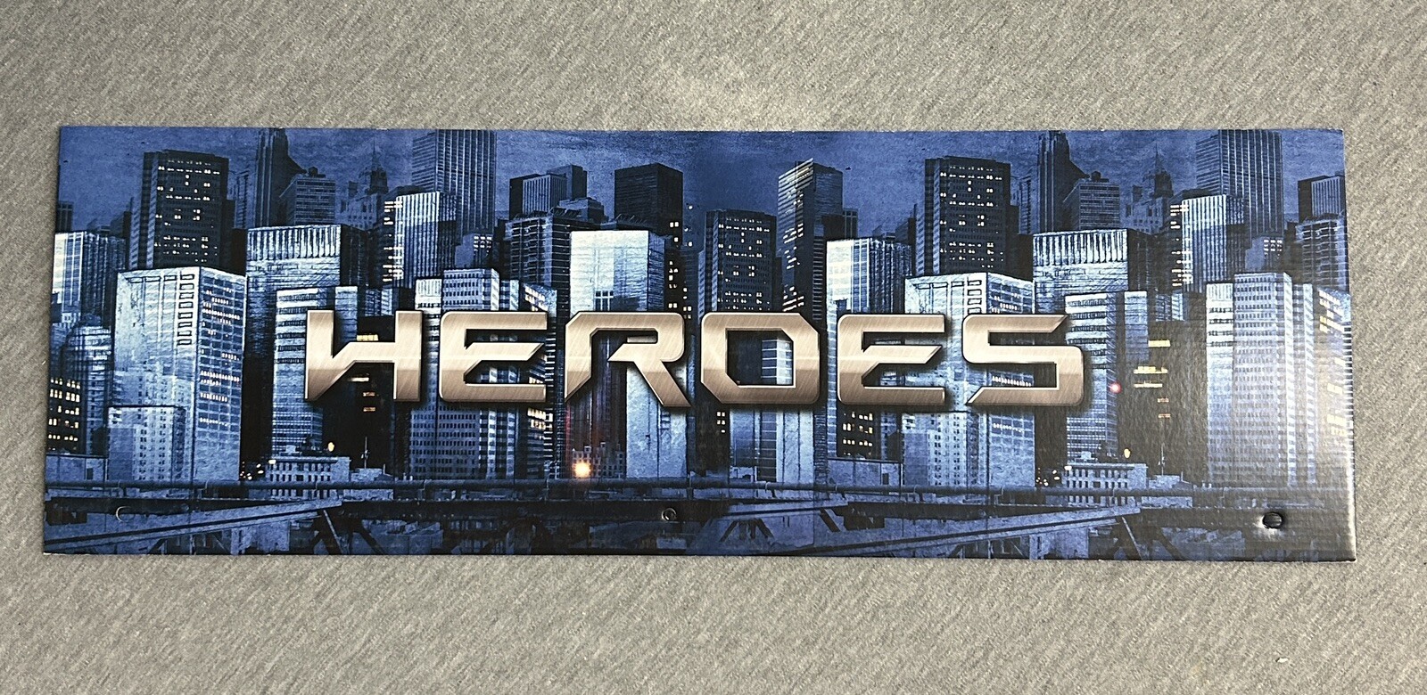2024 Spirit Halloween Display End Cap 24″ x 8″ – Heroes