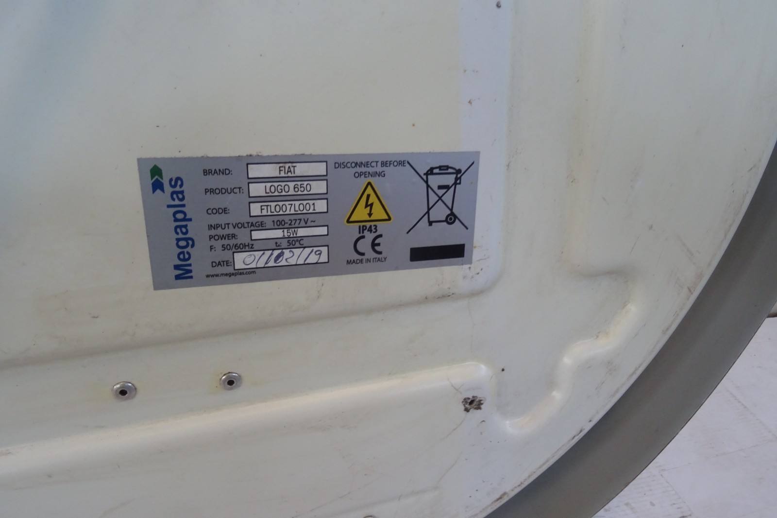 Fiat working sign sign 500 Punto GT