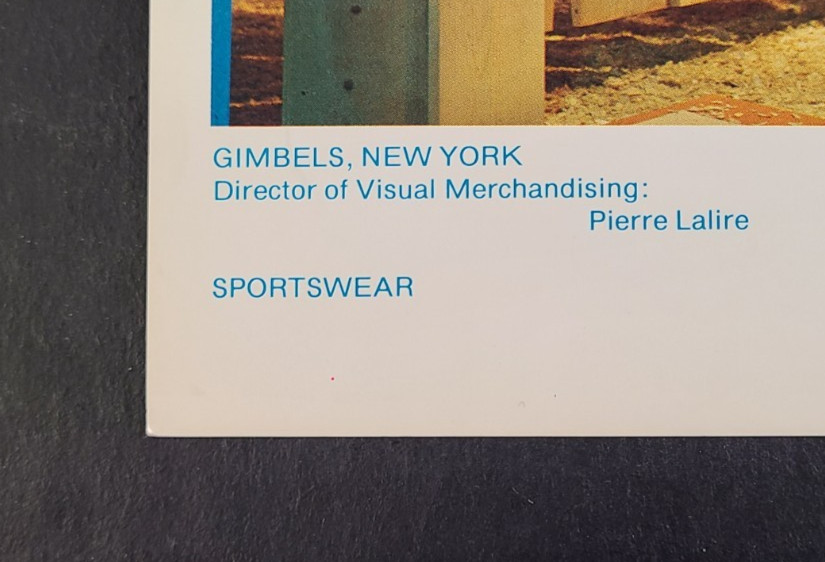 1976 GIMBELS, NEW YORK WINDOW DISPLAY PHOTO PRINT SOUTH AMERICAN LOOM CRAFTS
