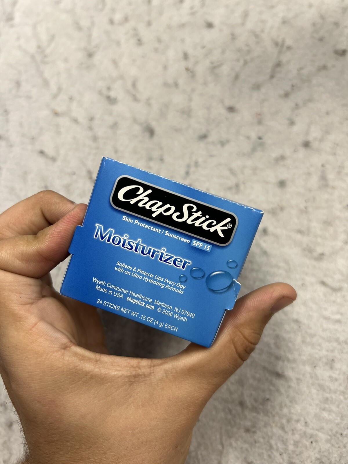 Vintage 2006 Chapstick Classic Display With 100 Unused Tubes Movie Display Store
