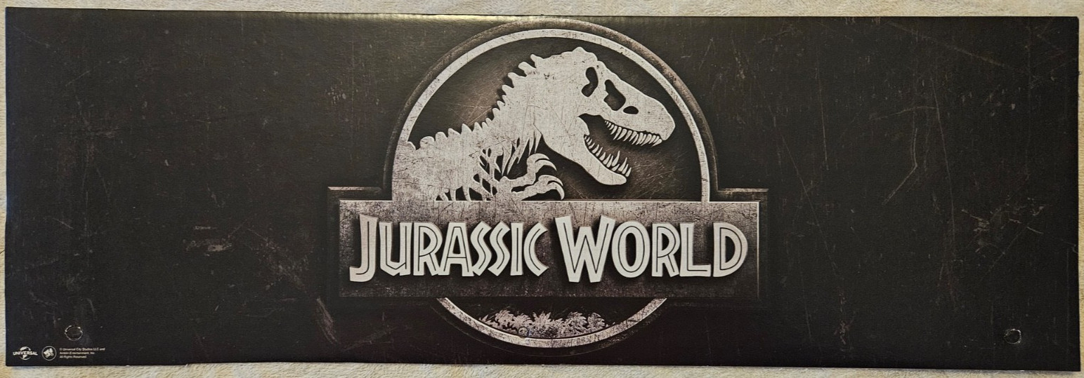 SPIRIT HALLOWEEN Store Exclusive Display Sign JURASSIC WORLD 2025