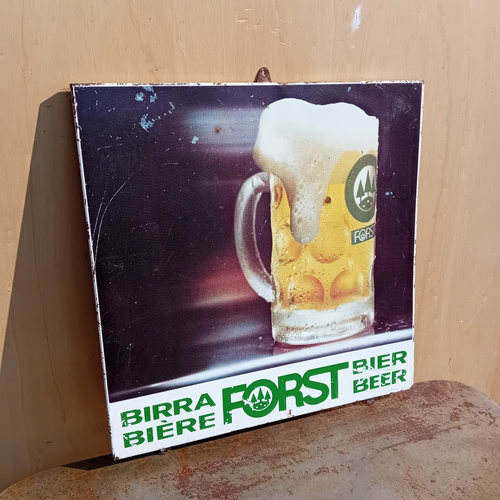 Forst Beer Screen Printed Table Sign