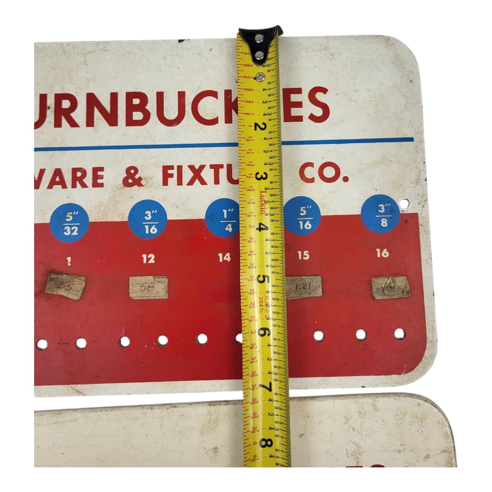 VTG Chicago Hardware & Fixture Co Signs Turned Eye Bolt Midget Turnbuckles