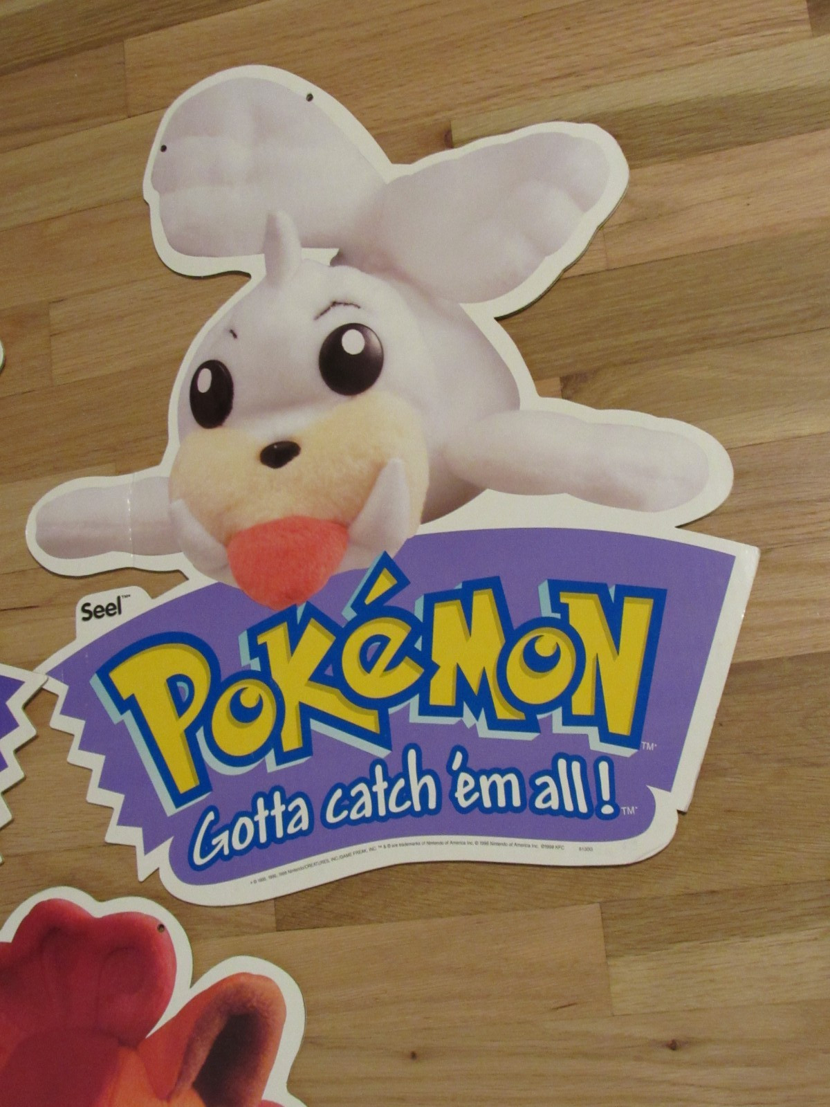 KFC Pokemon 90s Collectible Store Display Ceiling Hangers Advertisement bean bag