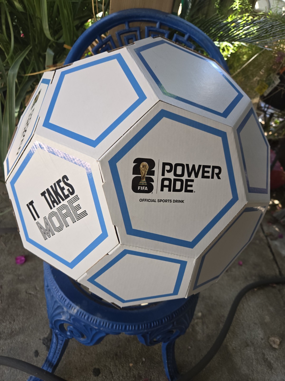 FIFA World Cup 2026 Soccer Futbol Ball Store Display Coca Cola Powerade 18x18x18