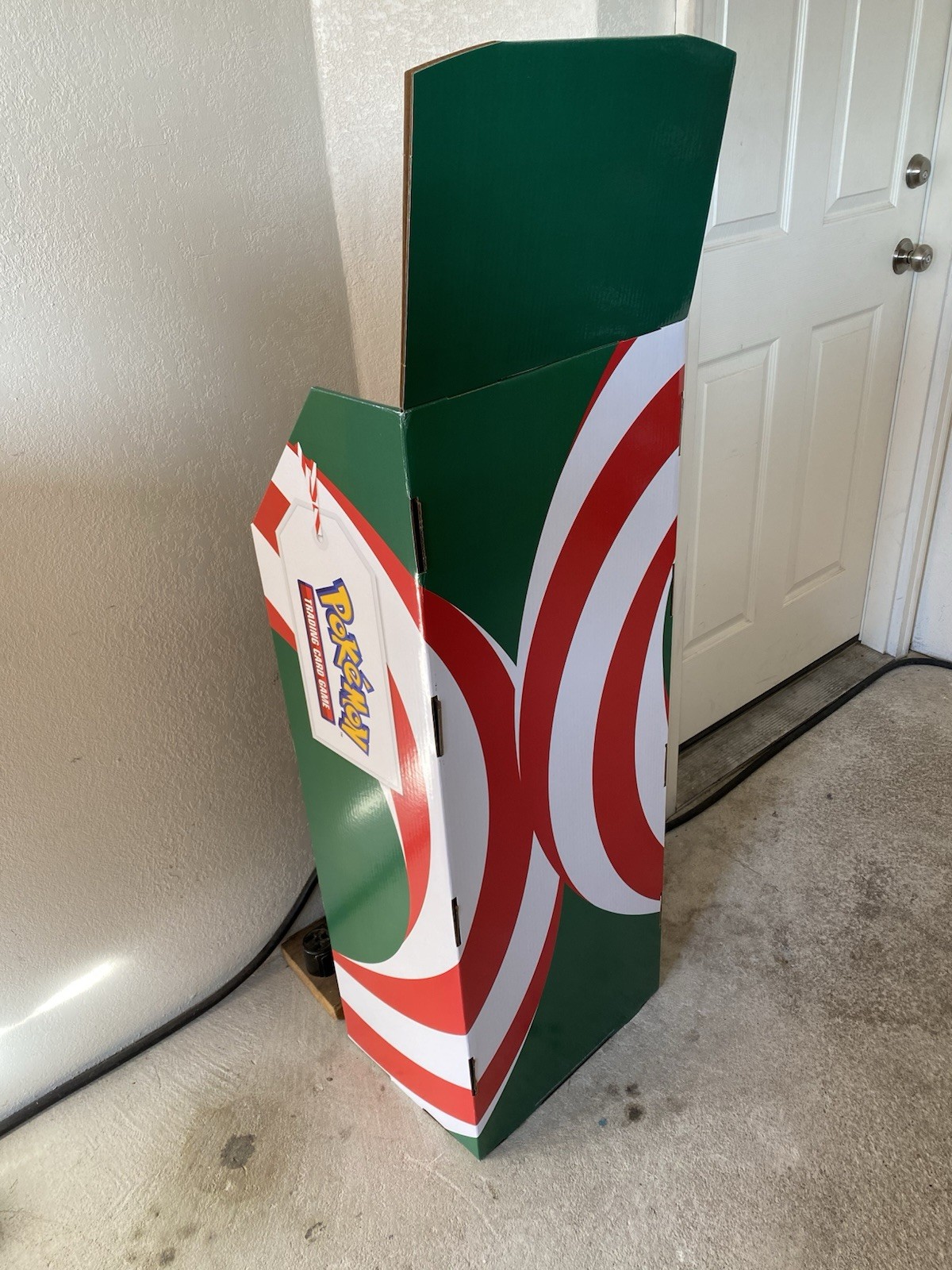Pokemon Push Pop Store Display Shelf Green Red White Black Retail Stand
