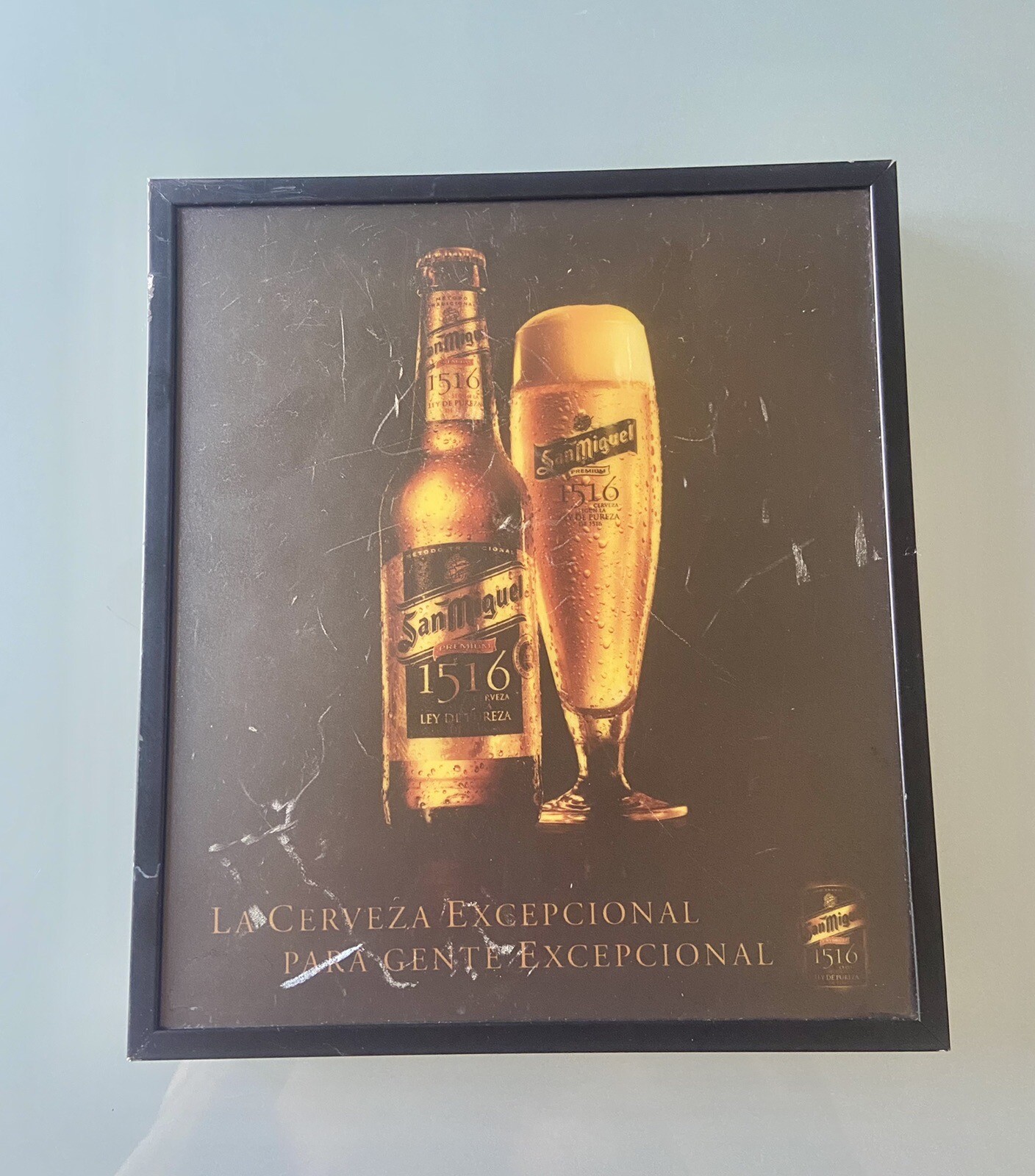 SAN MIGUEL BEER – LED SIGN – Bright Vintage Beer Sign Advertising