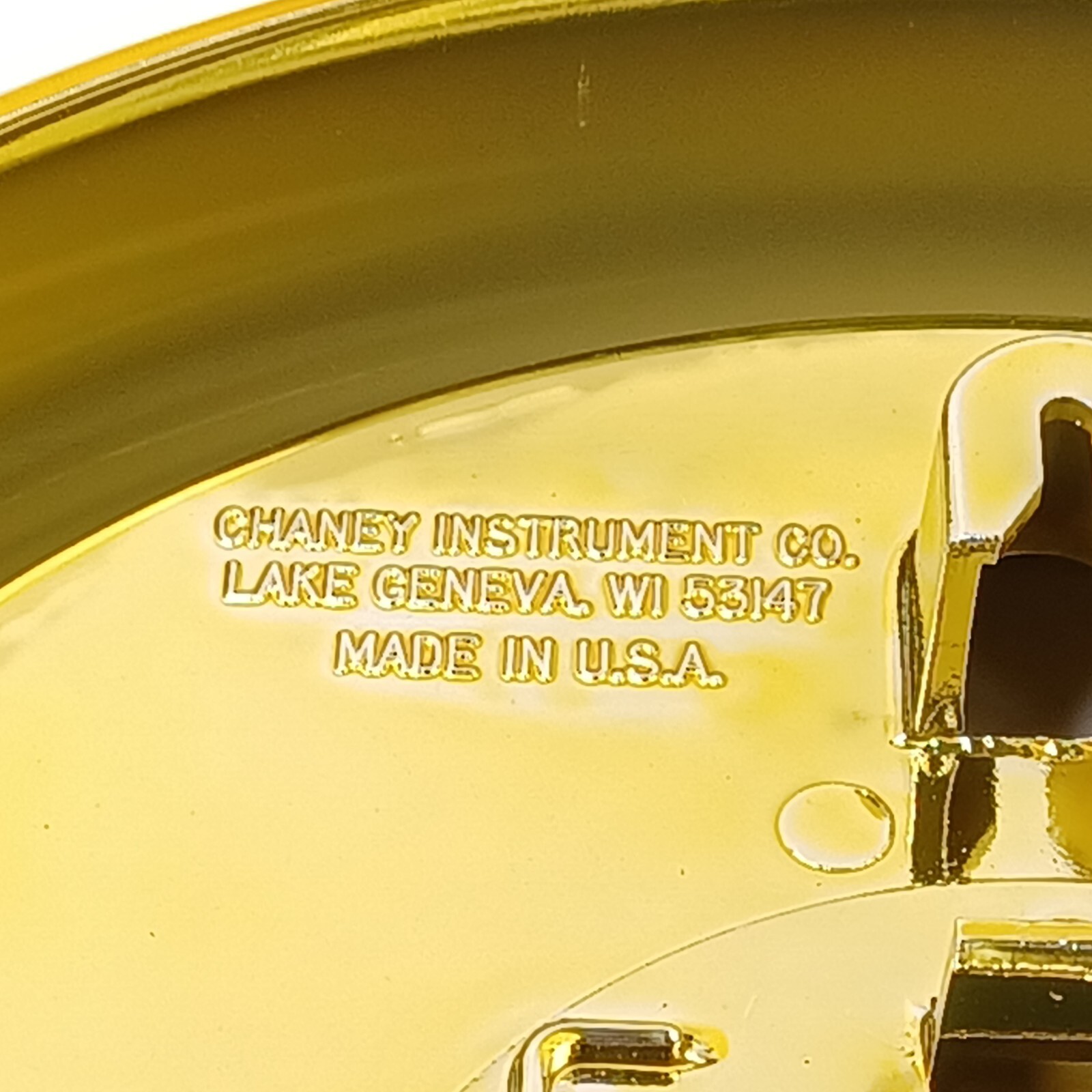 Chaney Instrument Company Wall Clock Part Plastic Base Gold Yellow Lot Of 8